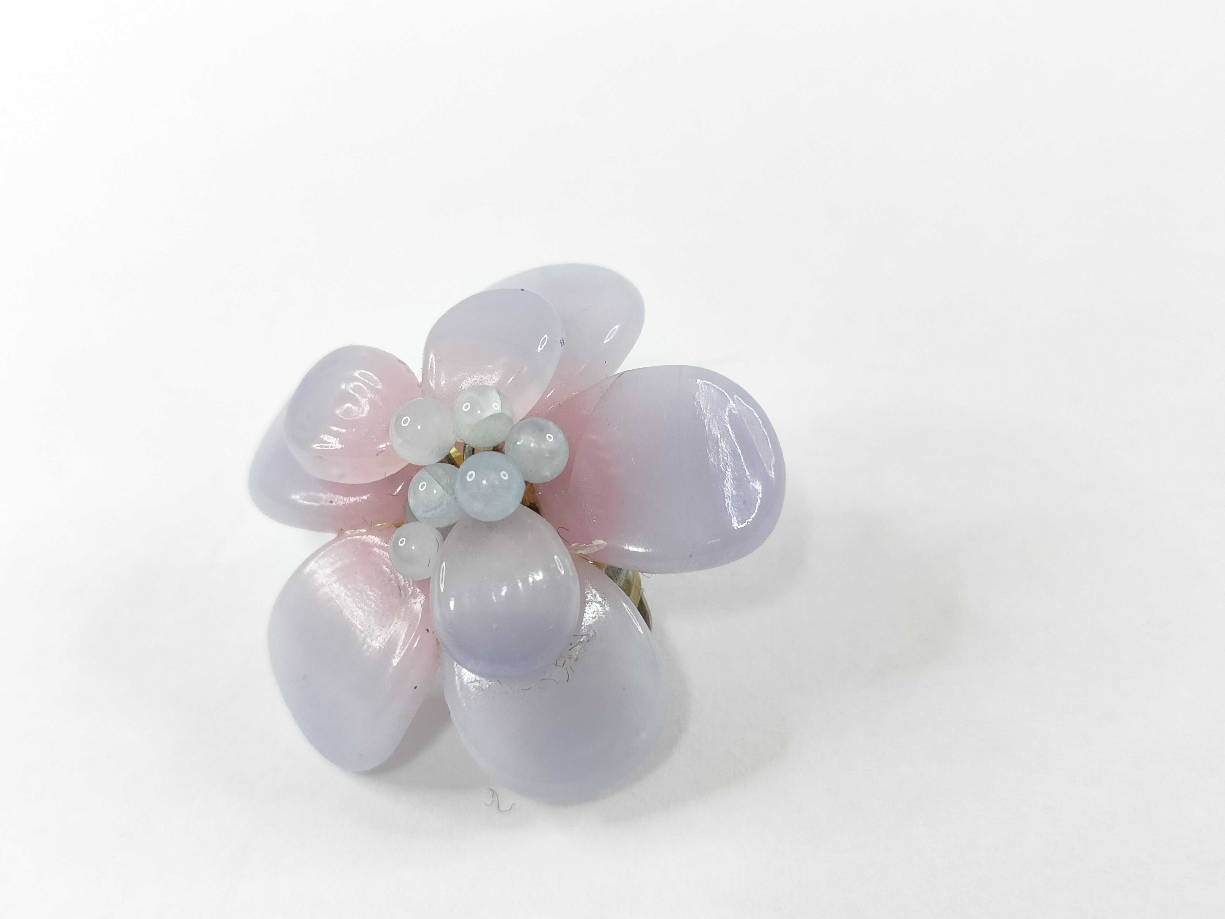 Flower Earrings, Purple — view 10