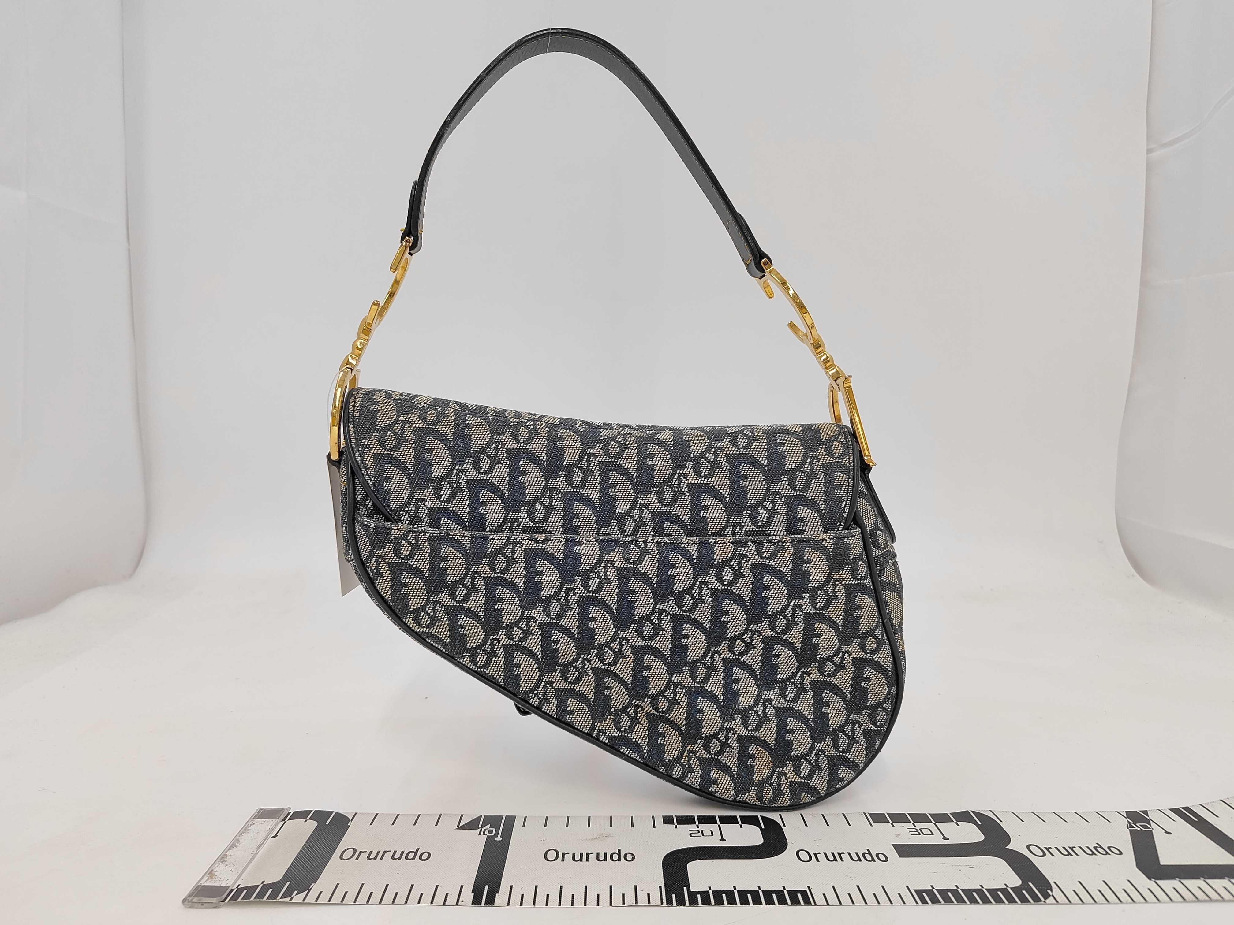 Trotter Saddle One-Shoulder Handbag with Gold Hardware — view 2