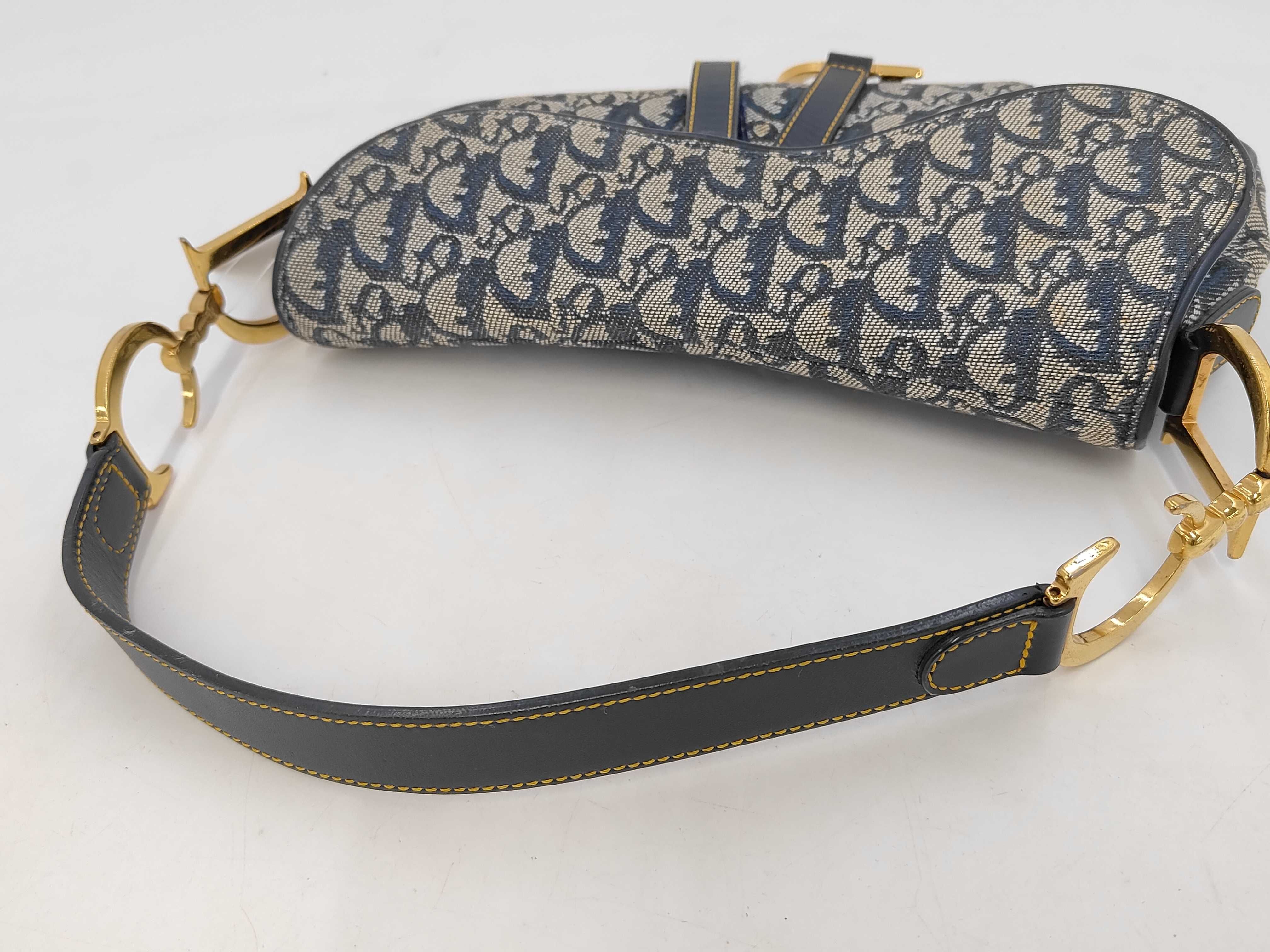Trotter Saddle One-Shoulder Handbag with Gold Hardware — view 3