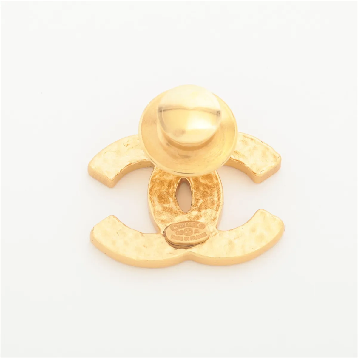 Coco Mark 02A Pin Brooch GP Gold x Black. — view 2