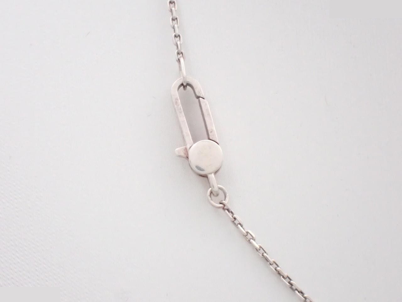 Necklace, square plate, AG925, 6.1g, chain approximately 48cm — view 2
