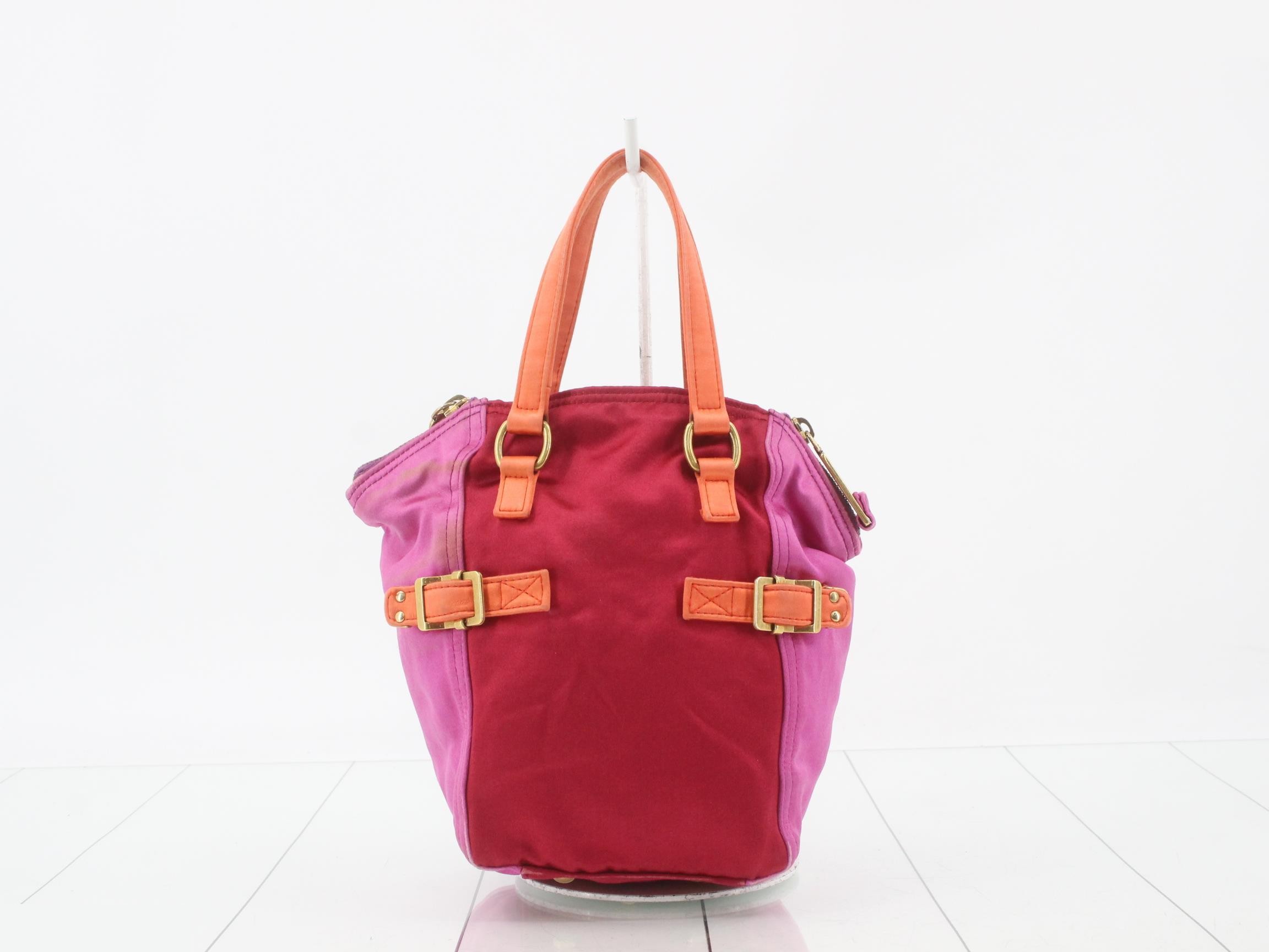 Satin, bottom logo, Y-line (bag) - Handbag — view 2