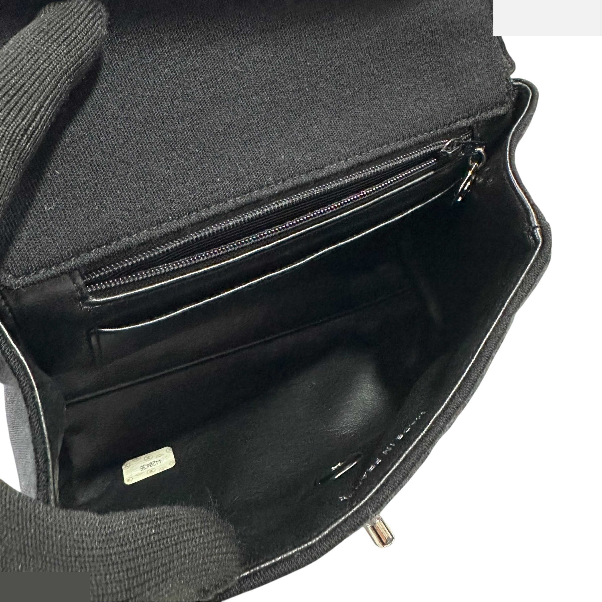 Matelassé Mini Handbag, Coco Handle, Cotton, Black — view 9