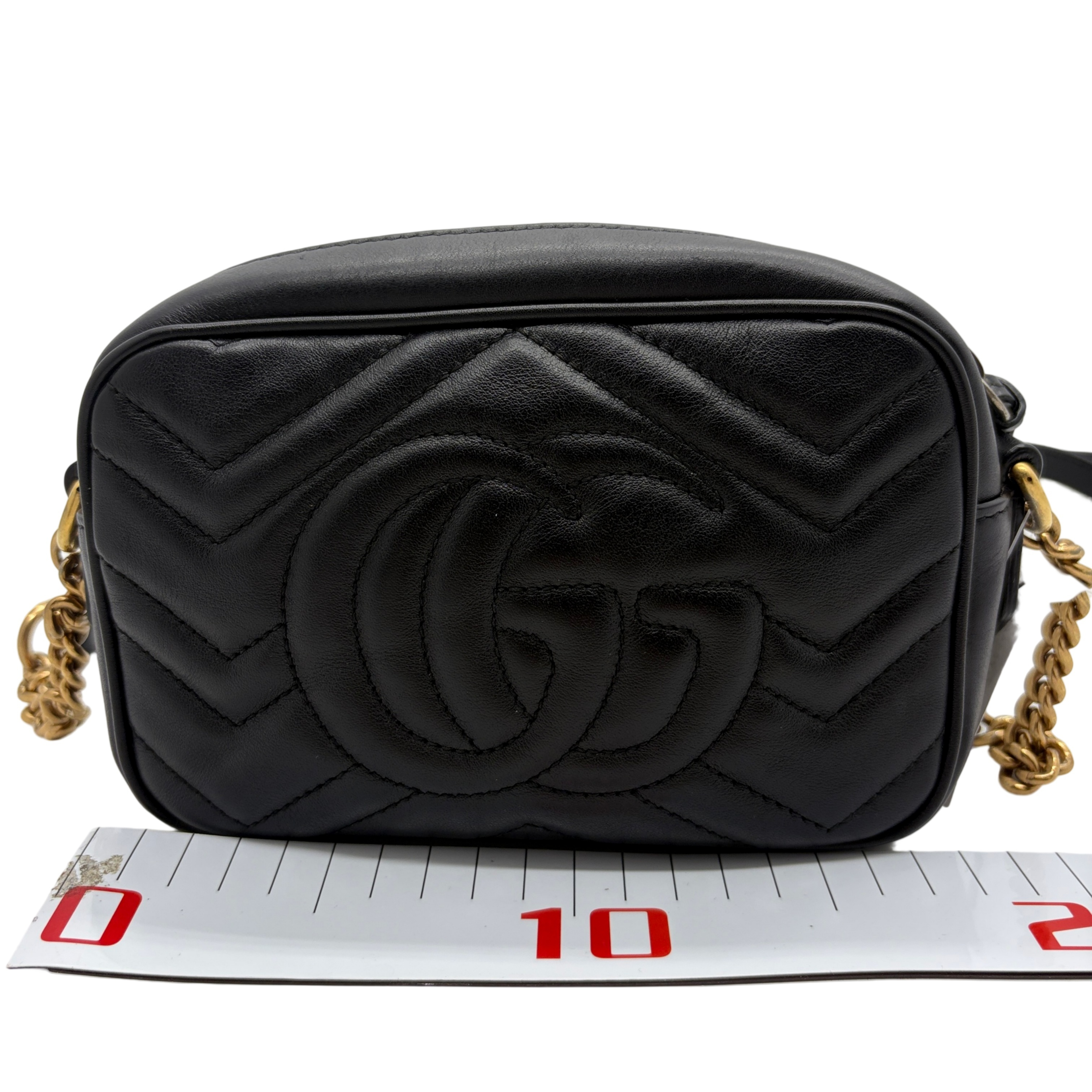 GG Marmont Mini Shoulder Bag, Black — view 2