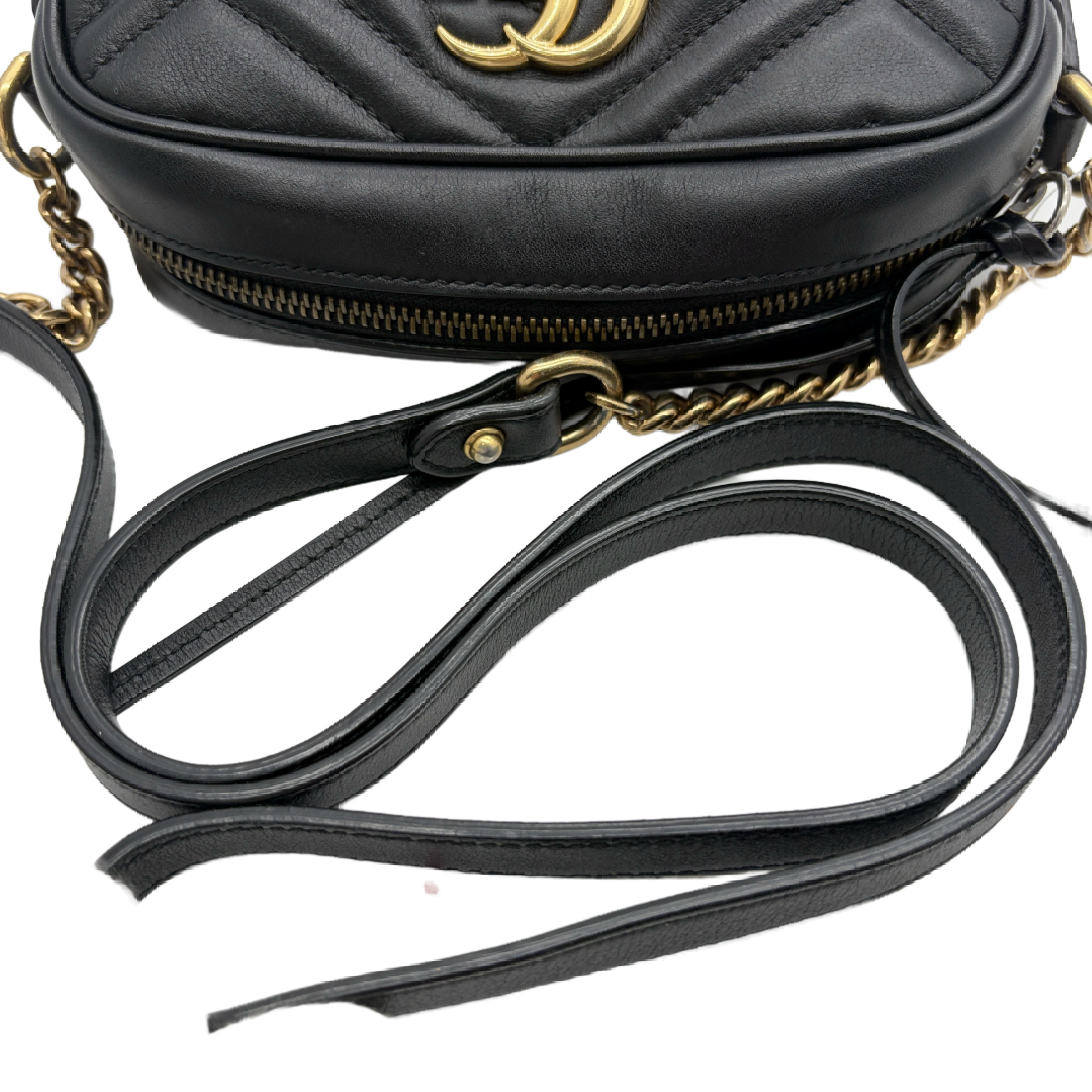 GG Marmont Mini Shoulder Bag, Black — view 11