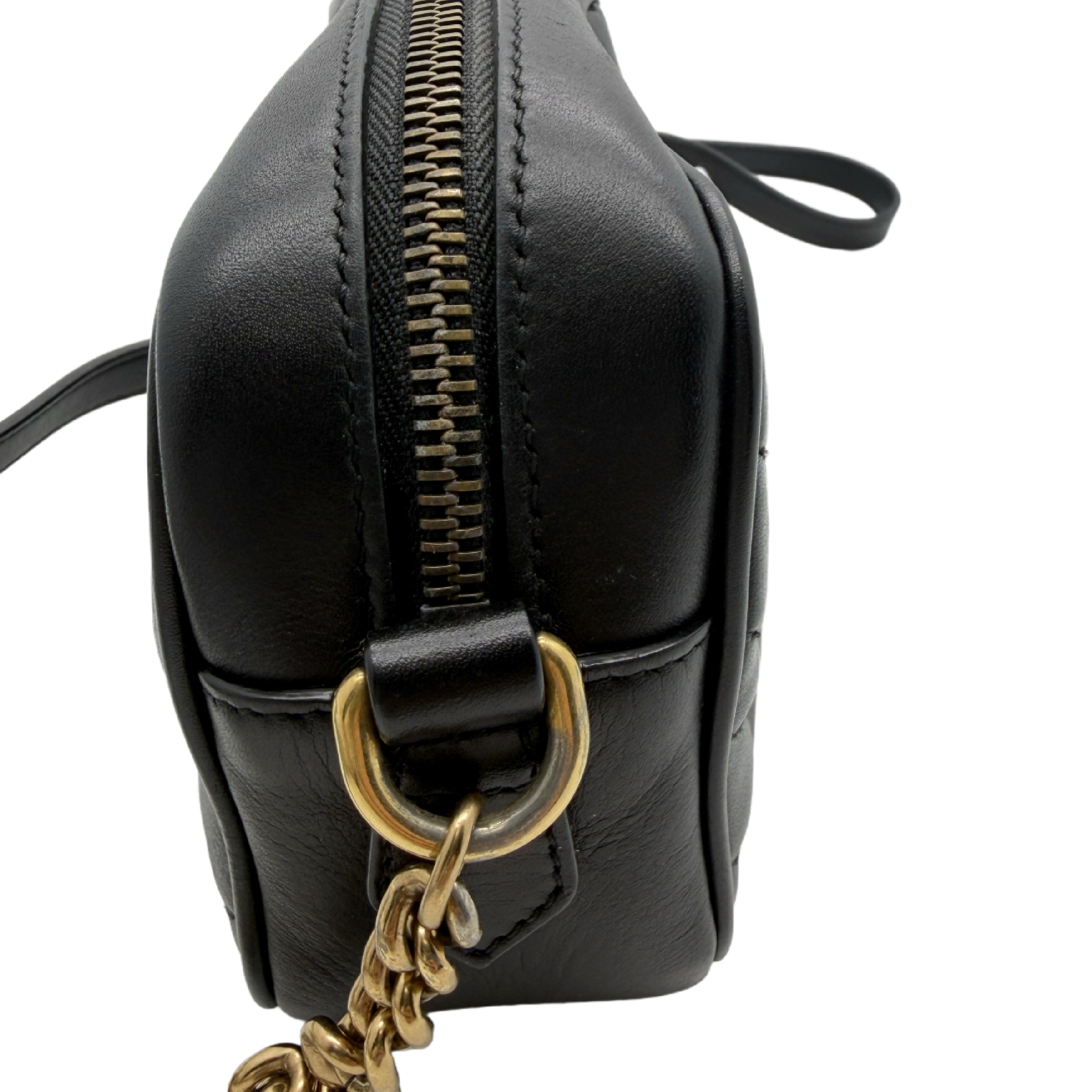 GG Marmont Mini Shoulder Bag, Black — view 4