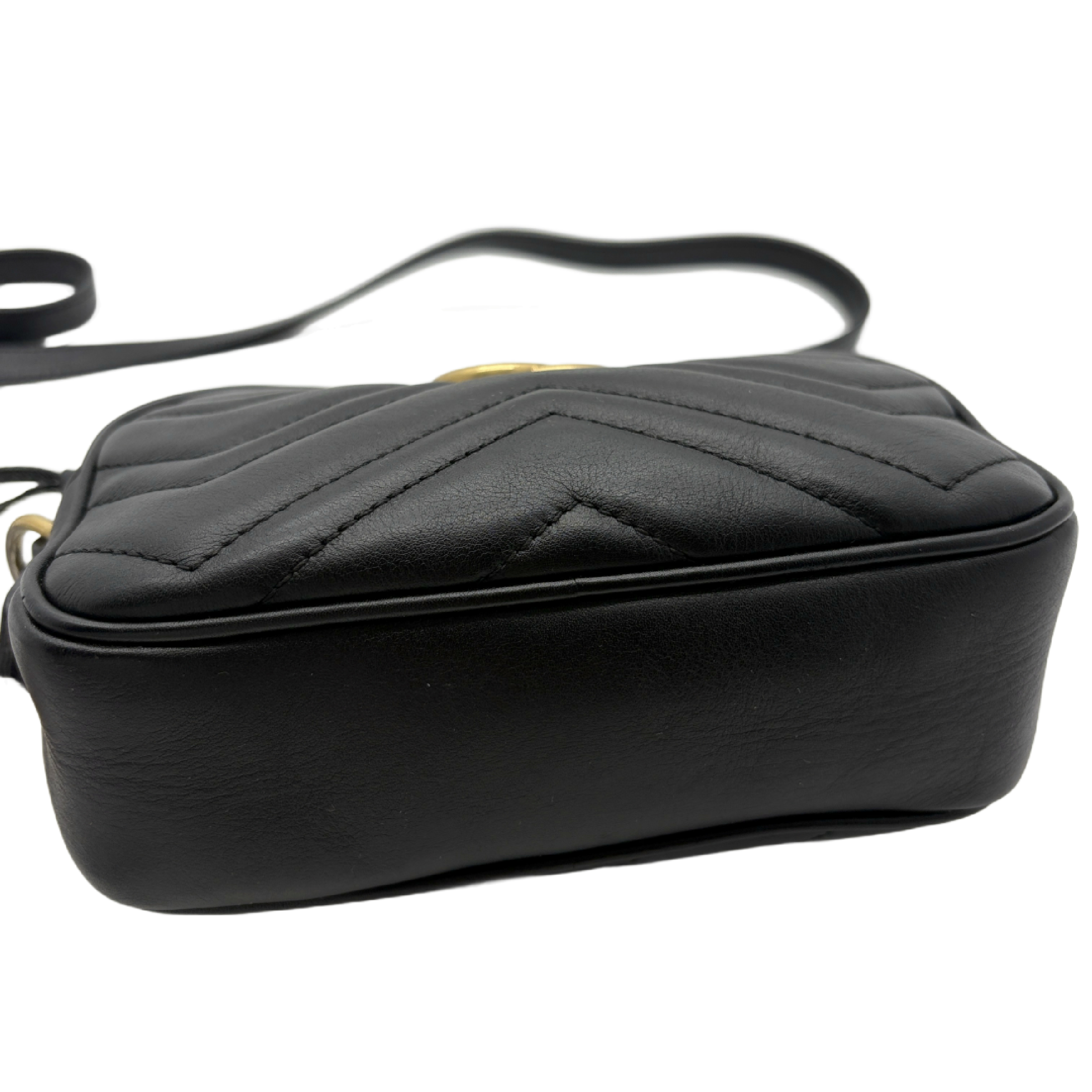 GG Marmont Mini Shoulder Bag, Black — view 6
