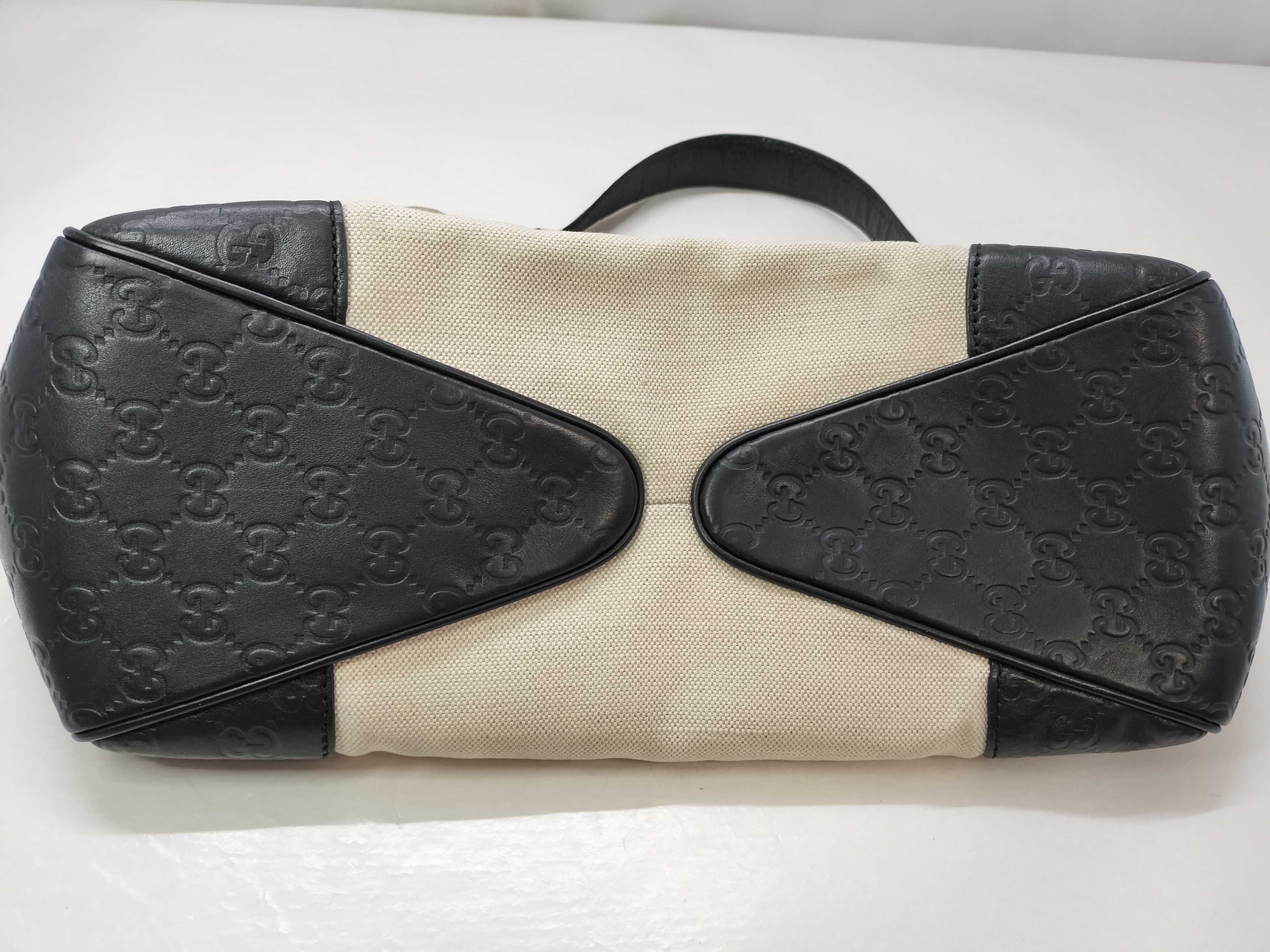 Guccissima Canvas and Leather Shoulder Bag/Handbag — view 13