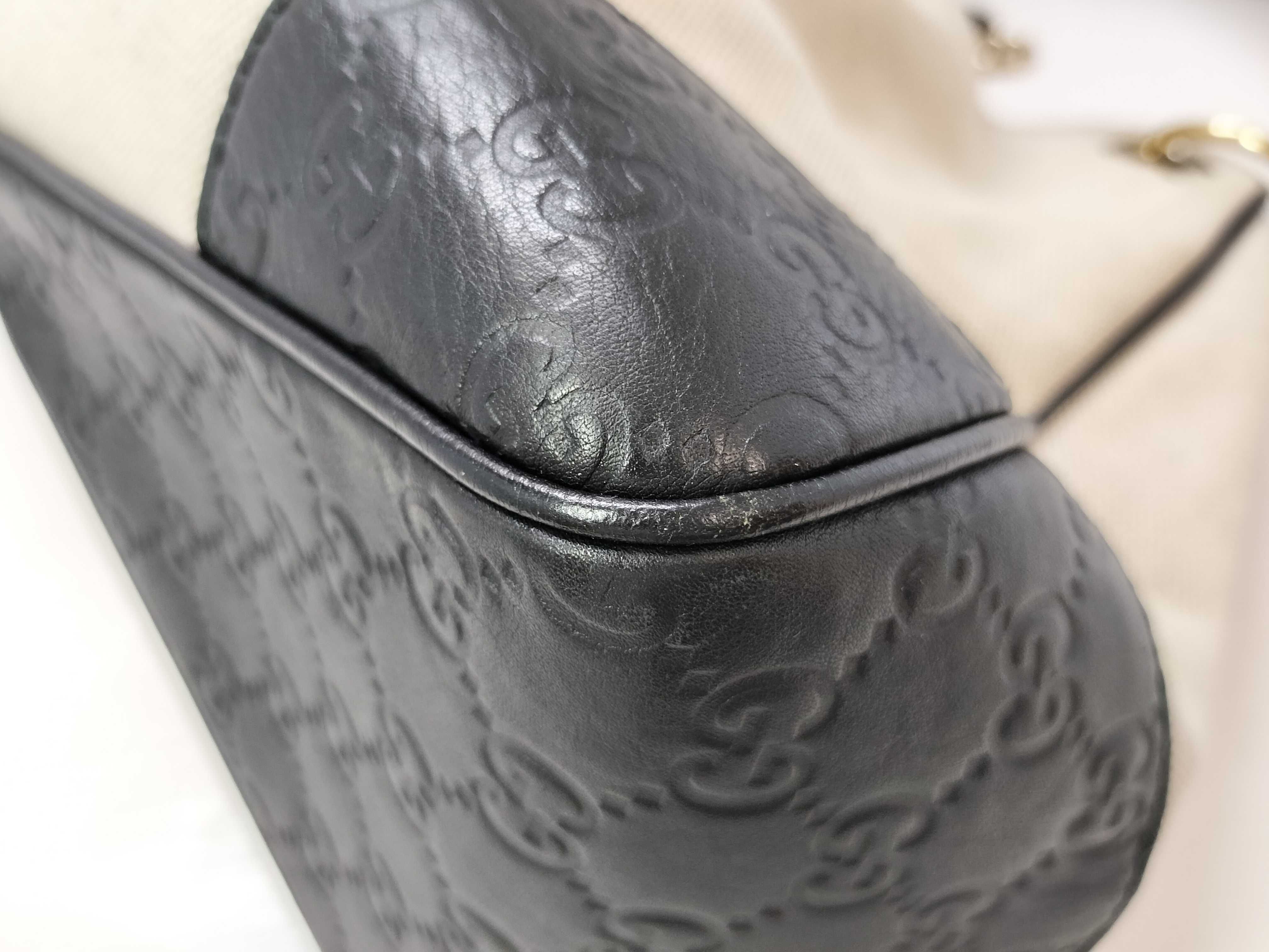 Guccissima Canvas and Leather Shoulder Bag/Handbag — view 6