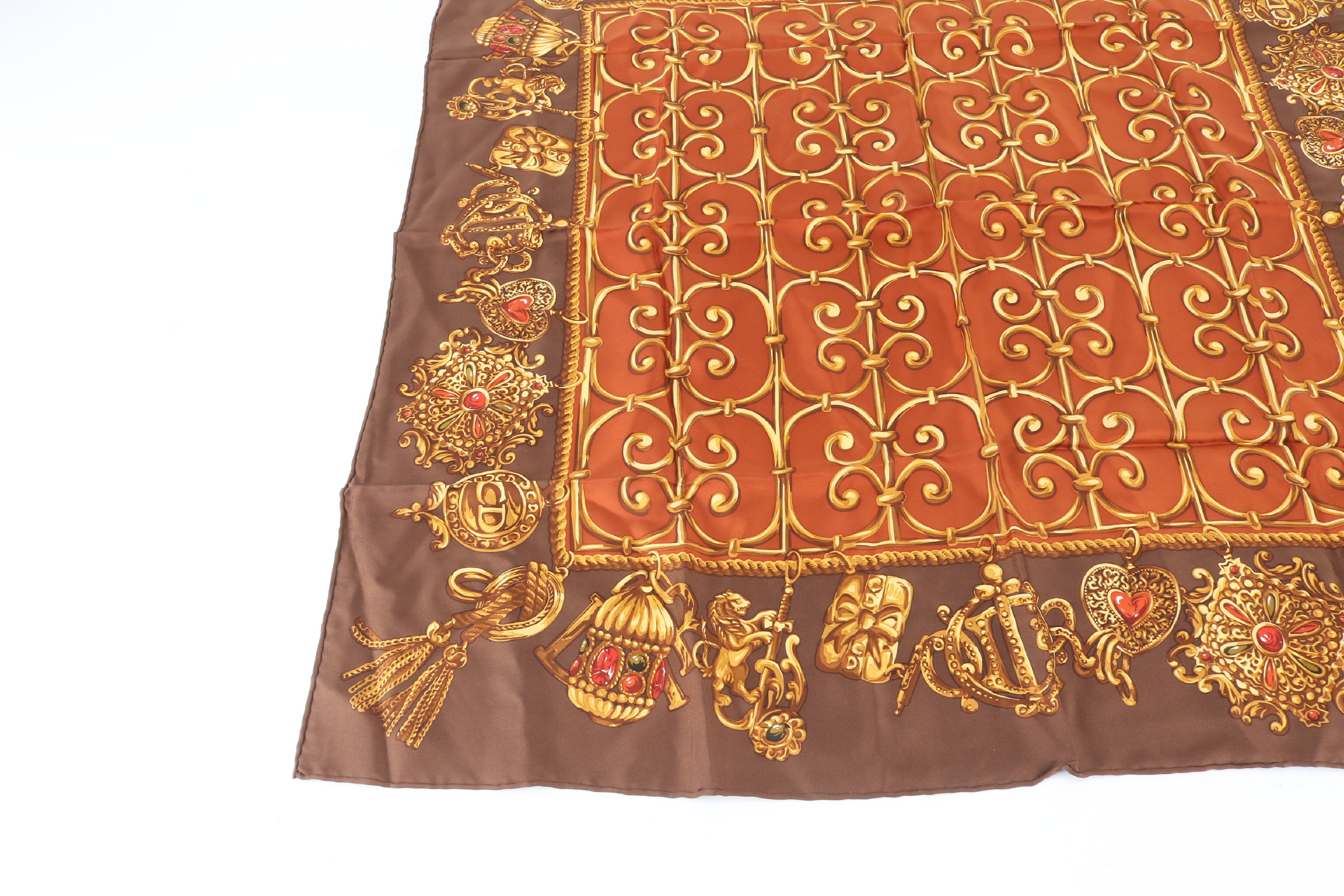 all-over print silk scarf and other accessories — view 4