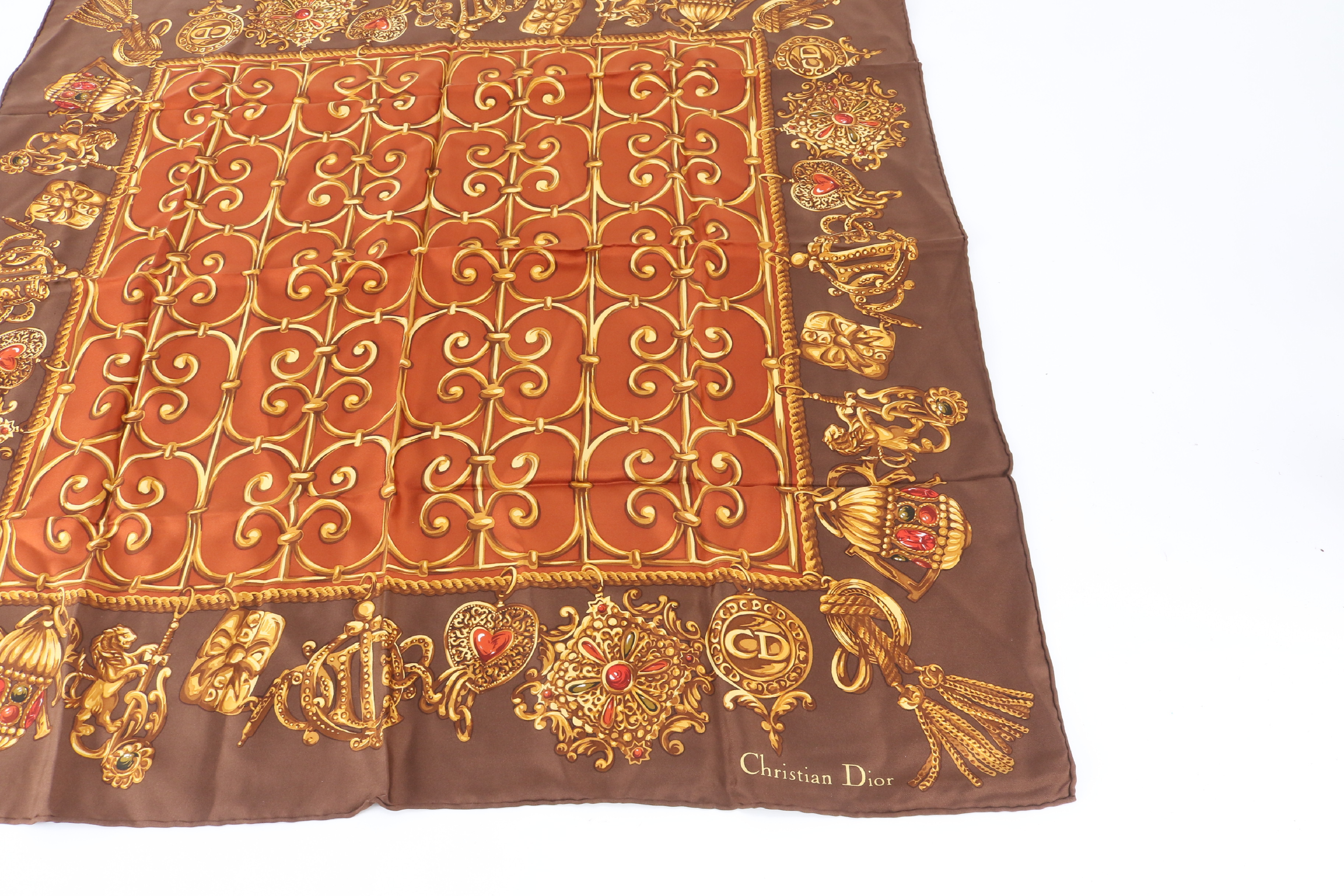 all-over print silk scarf and other accessories — view 5