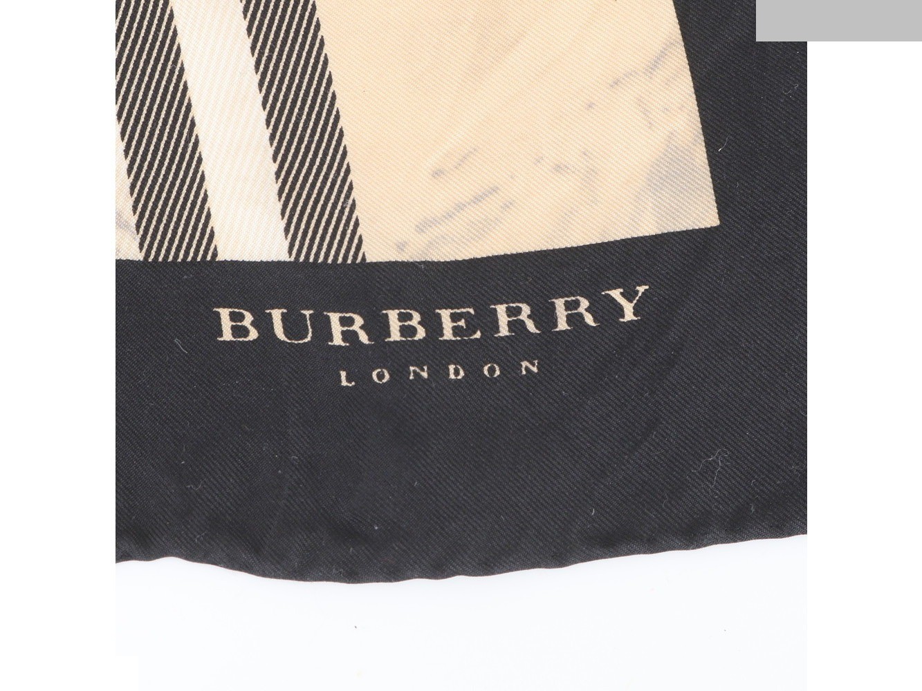 Nova Check, with tag, 100% silk scarf — view 6