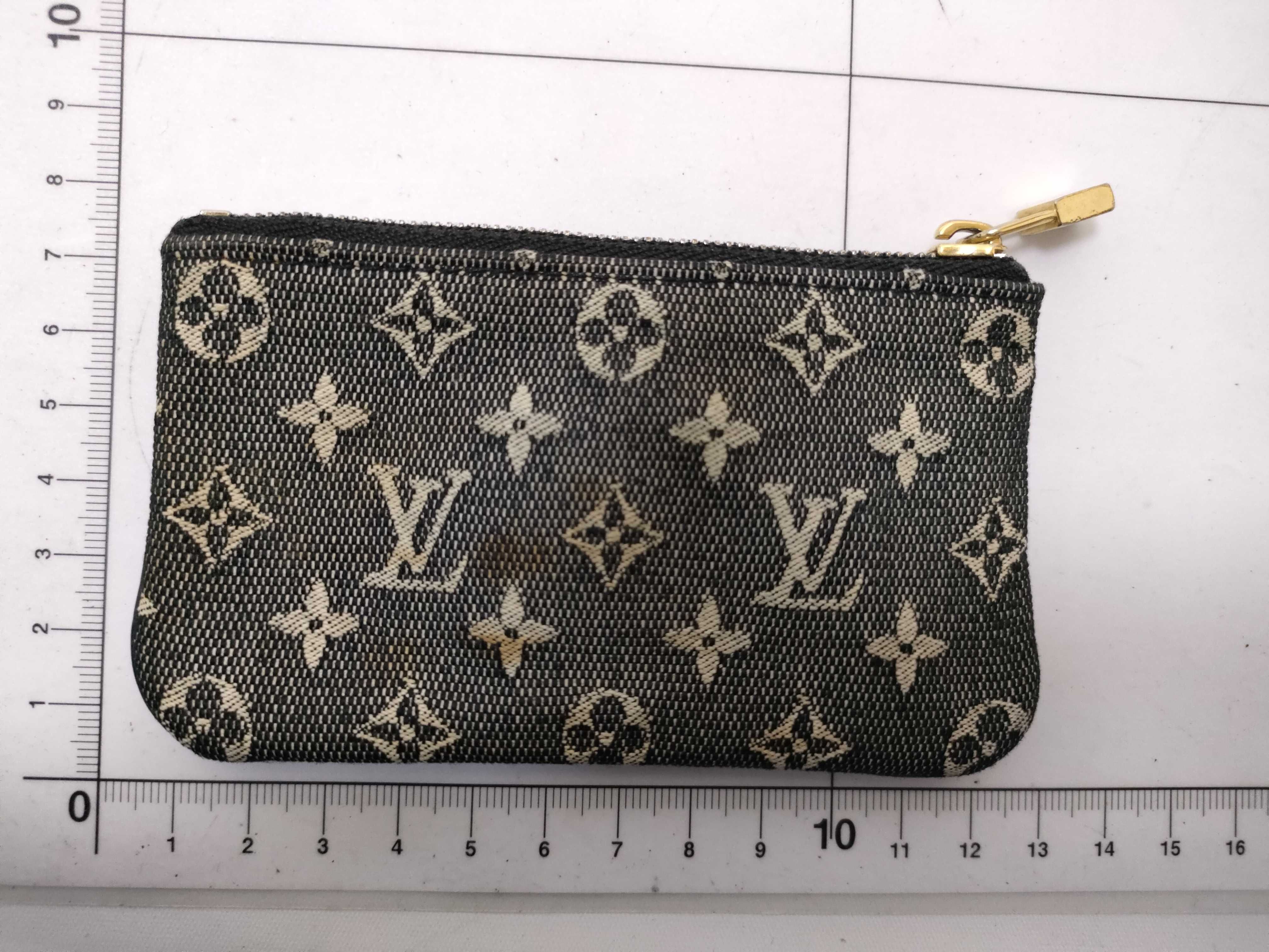 Monogram Denim Pochette Clé Coin Case — view 2