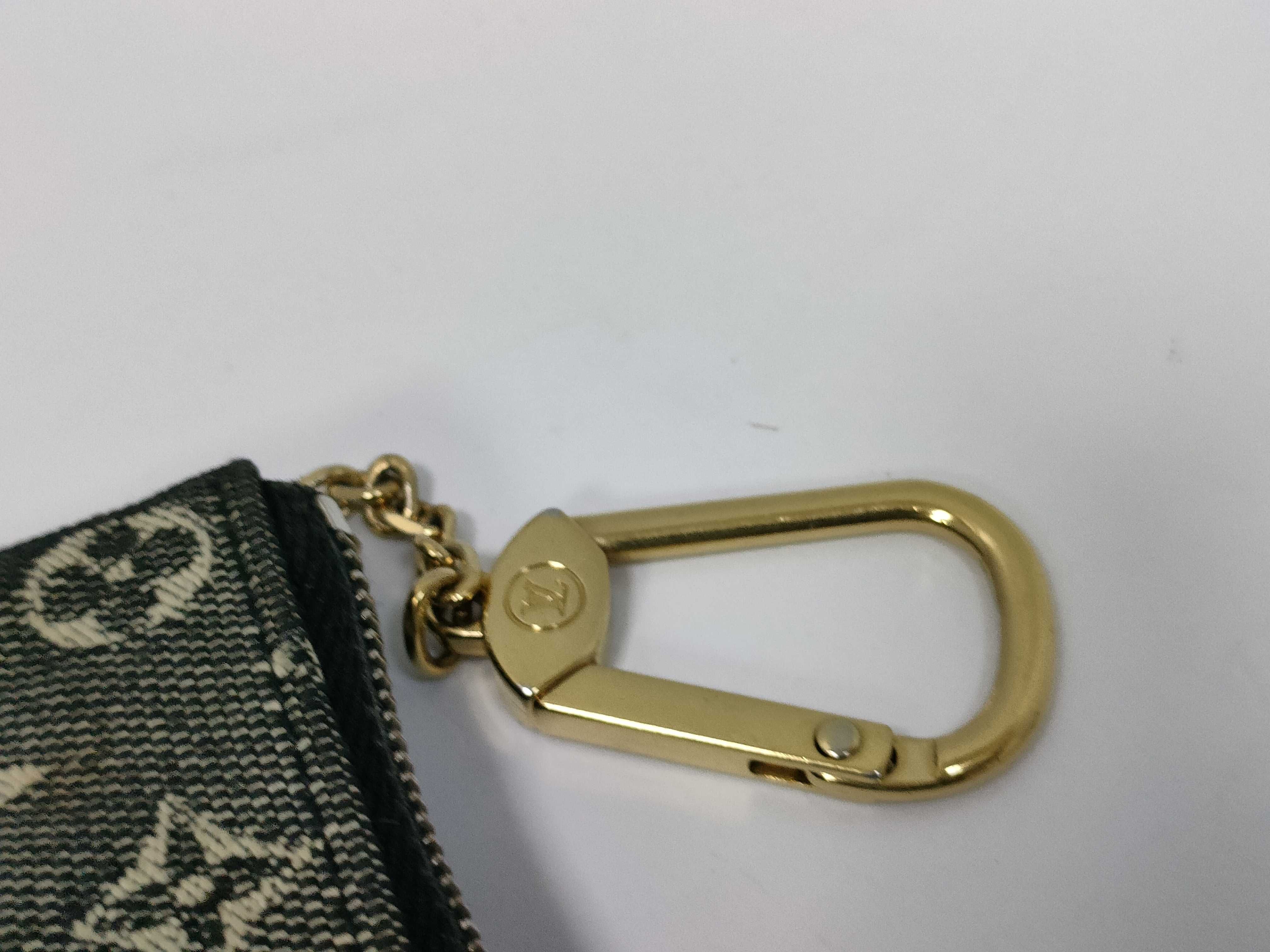 Monogram Denim Pochette Clé Coin Case — view 15