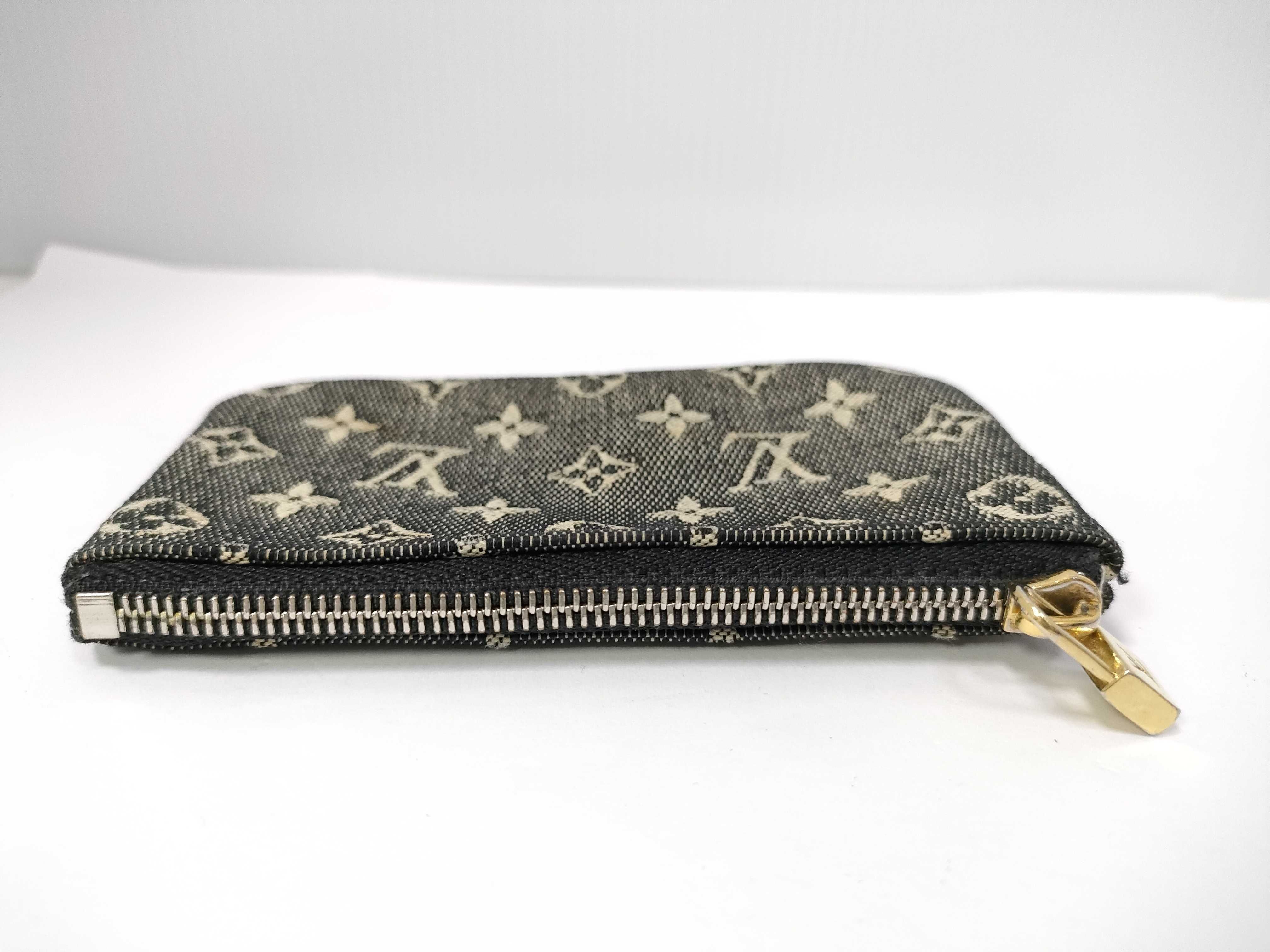 Monogram Denim Pochette Clé Coin Case — view 6