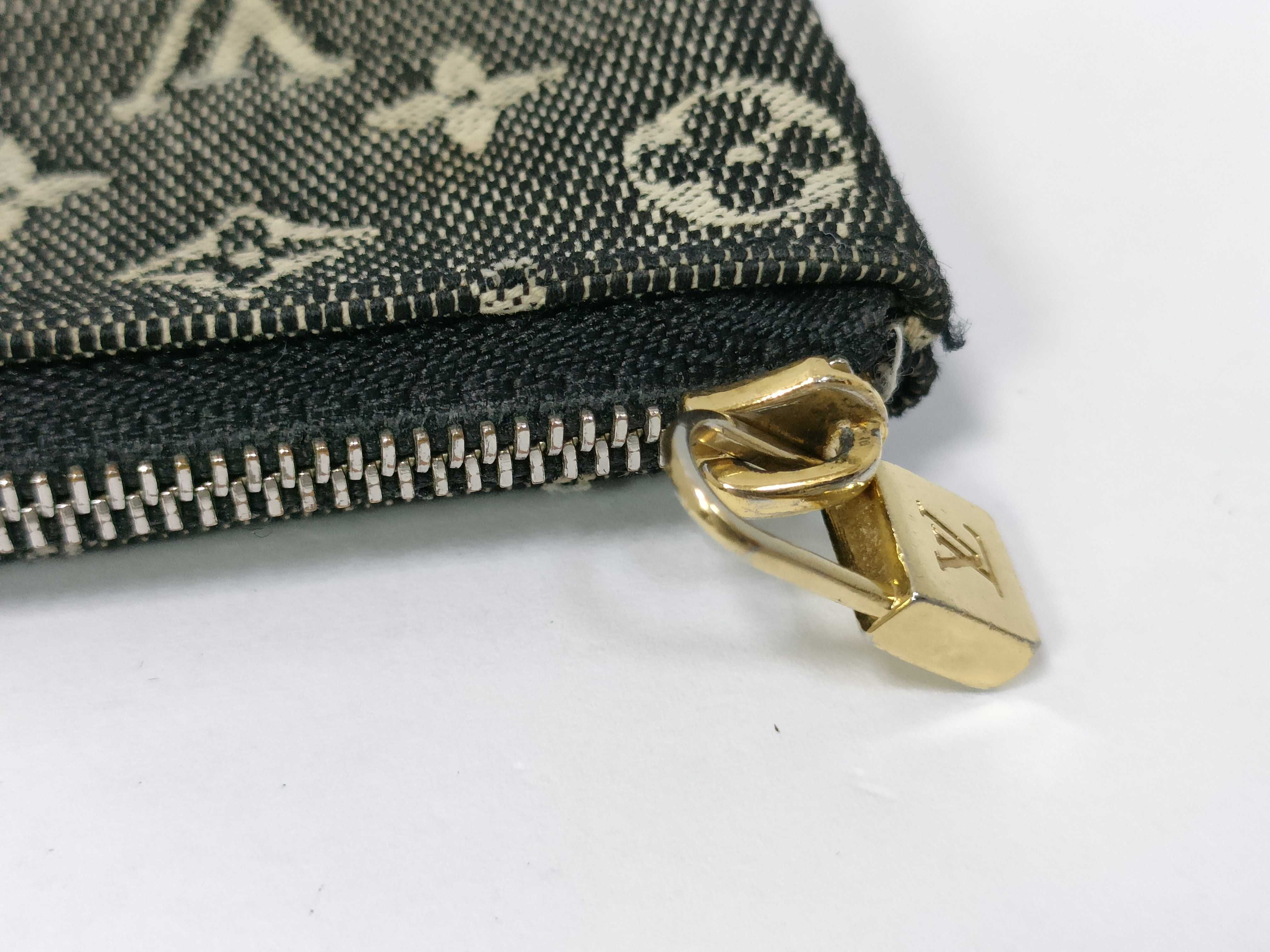 Monogram Denim Pochette Clé Coin Case — view 7
