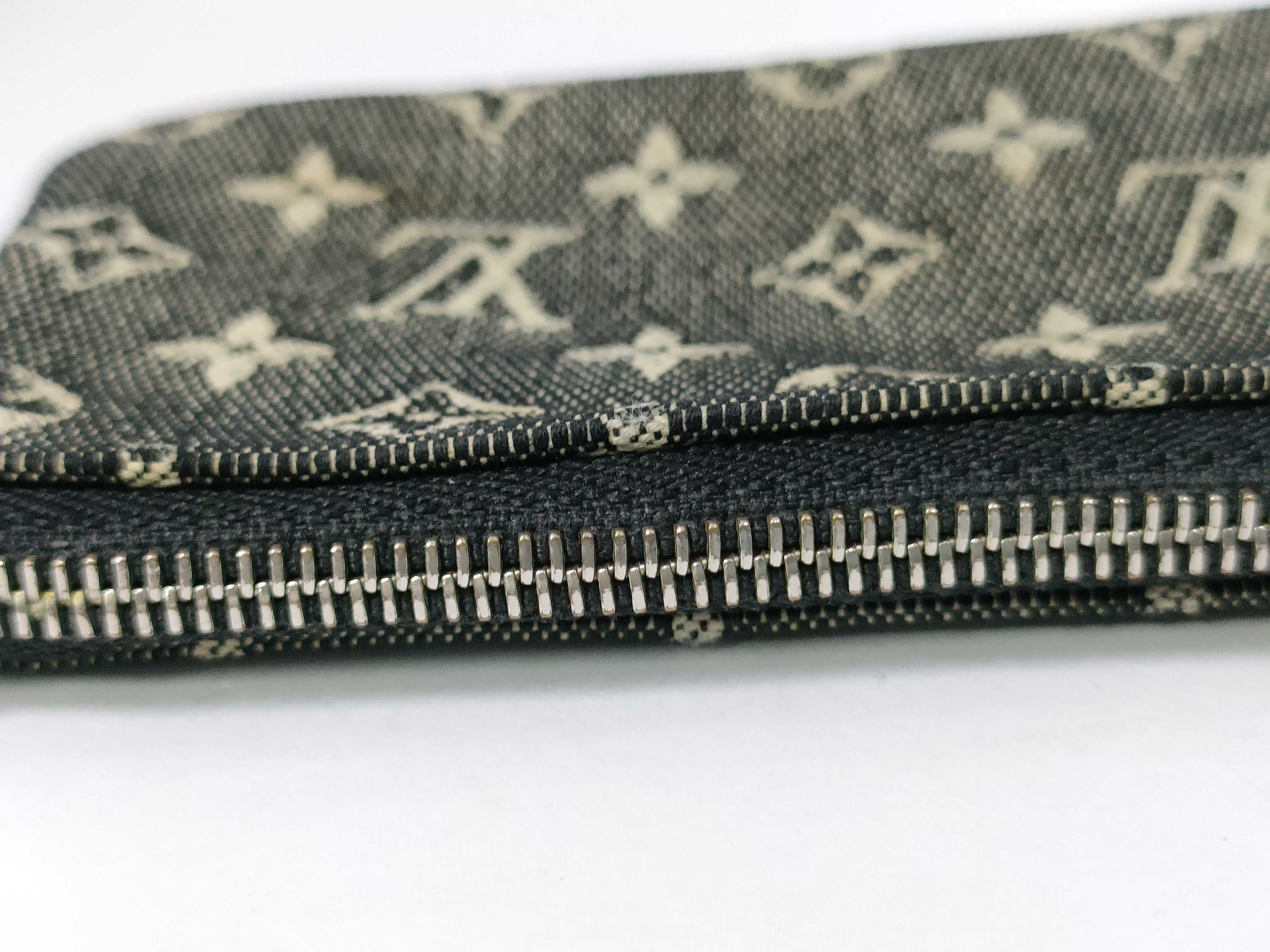 Monogram Denim Pochette Clé Coin Case — view 8