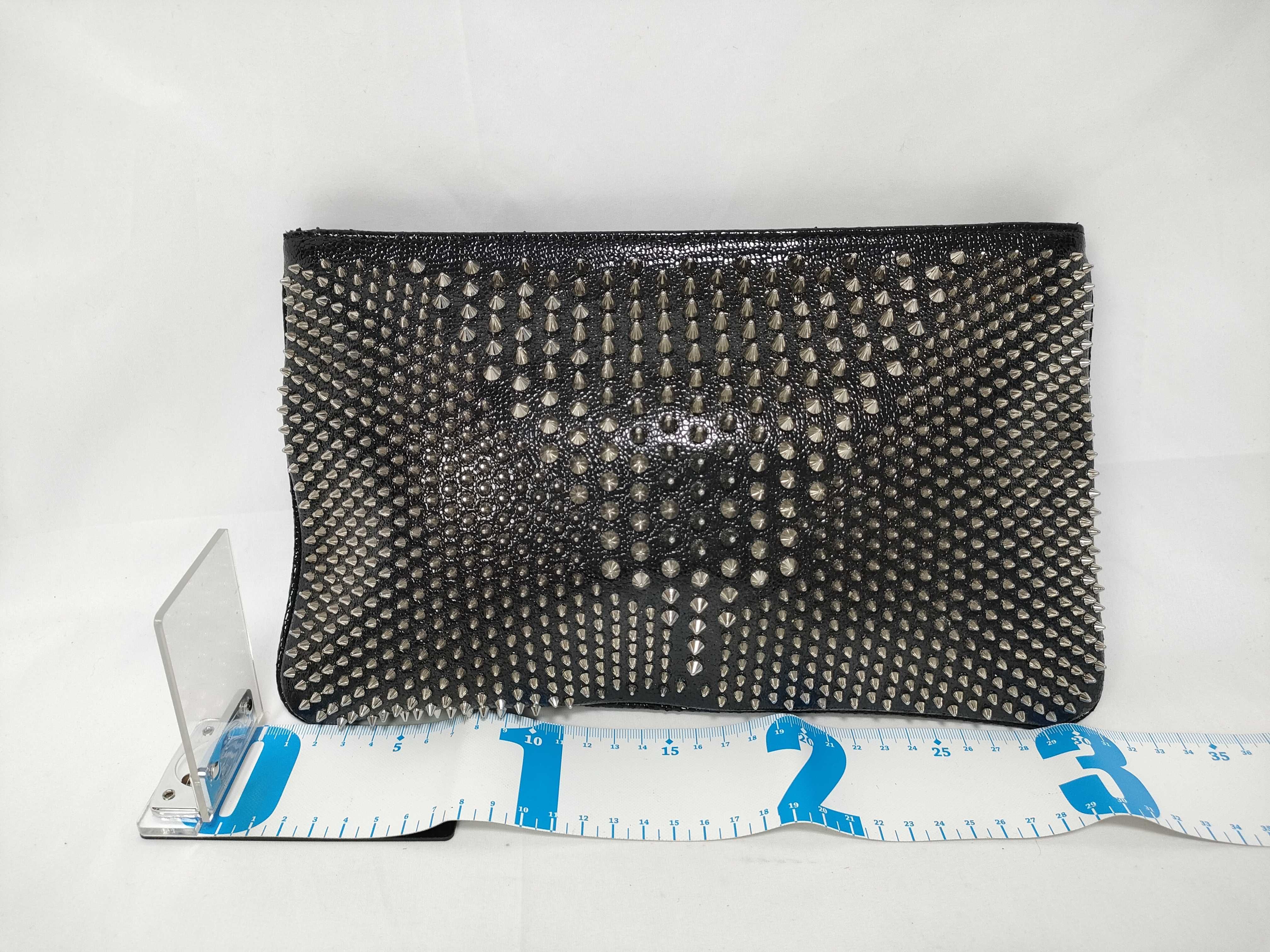 Shoulder Bag Clutch Studded Black Shoulder Bag — view 2