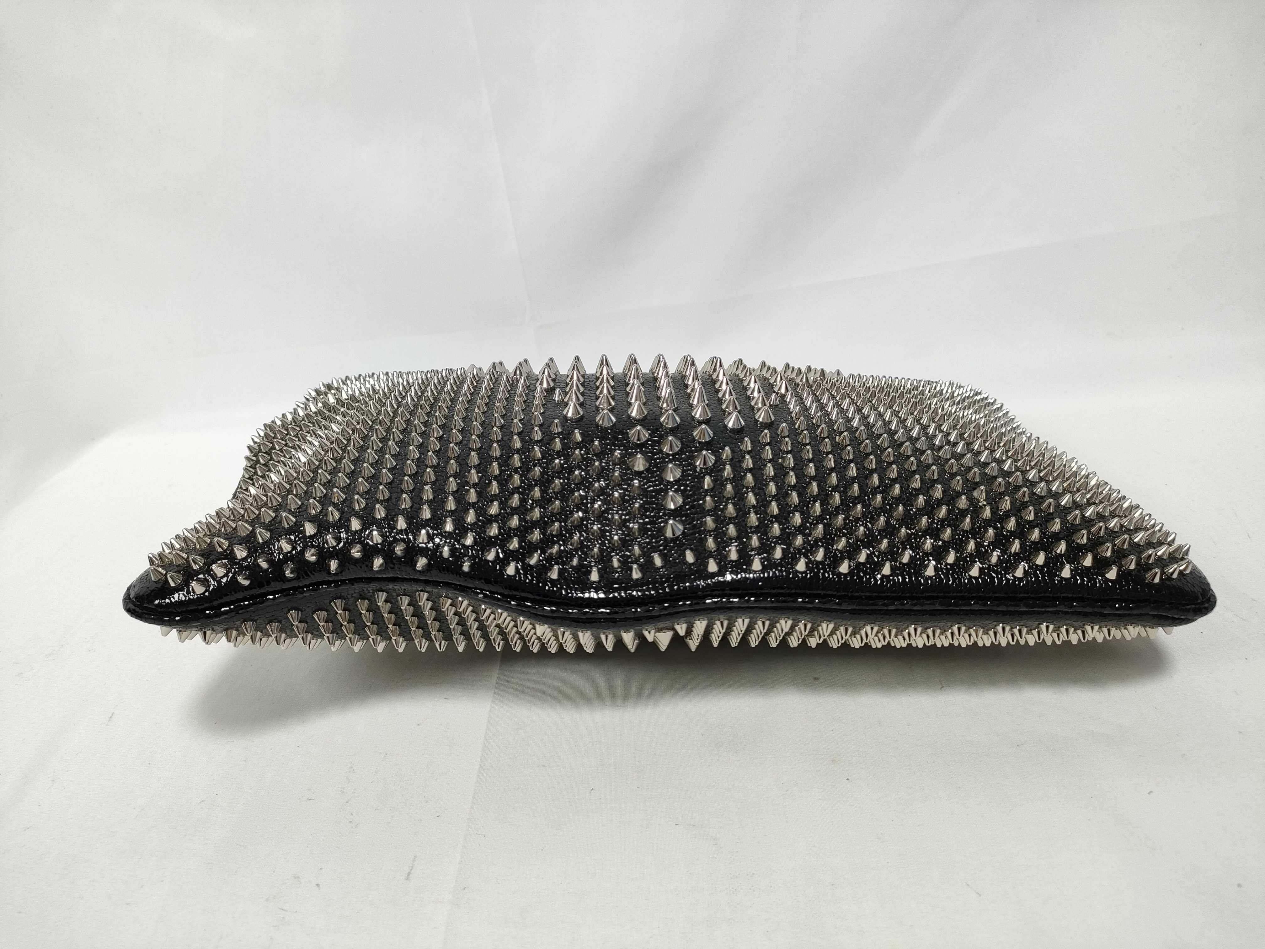 Shoulder Bag Clutch Studded Black Shoulder Bag — view 3