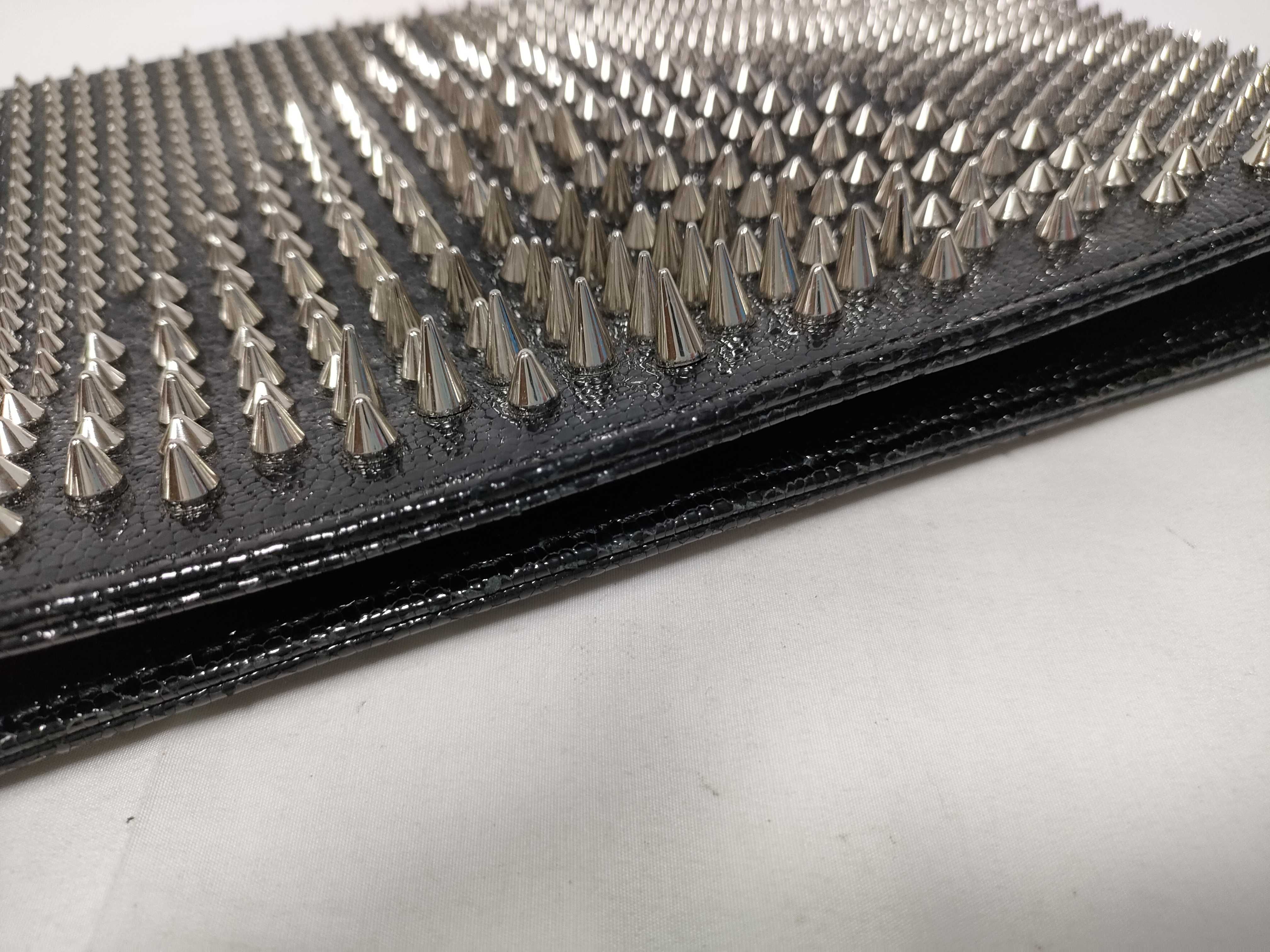 Shoulder Bag Clutch Studded Black Shoulder Bag — view 6
