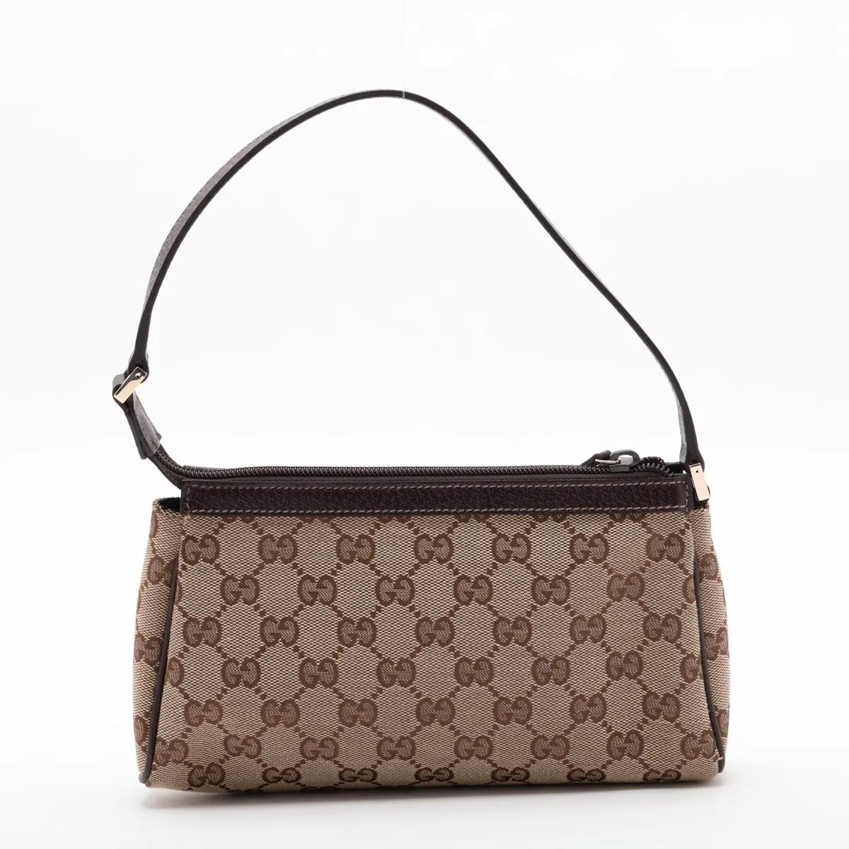 GG Canvas Shoulder Bag, Beige x Brown, 145750 — view 2