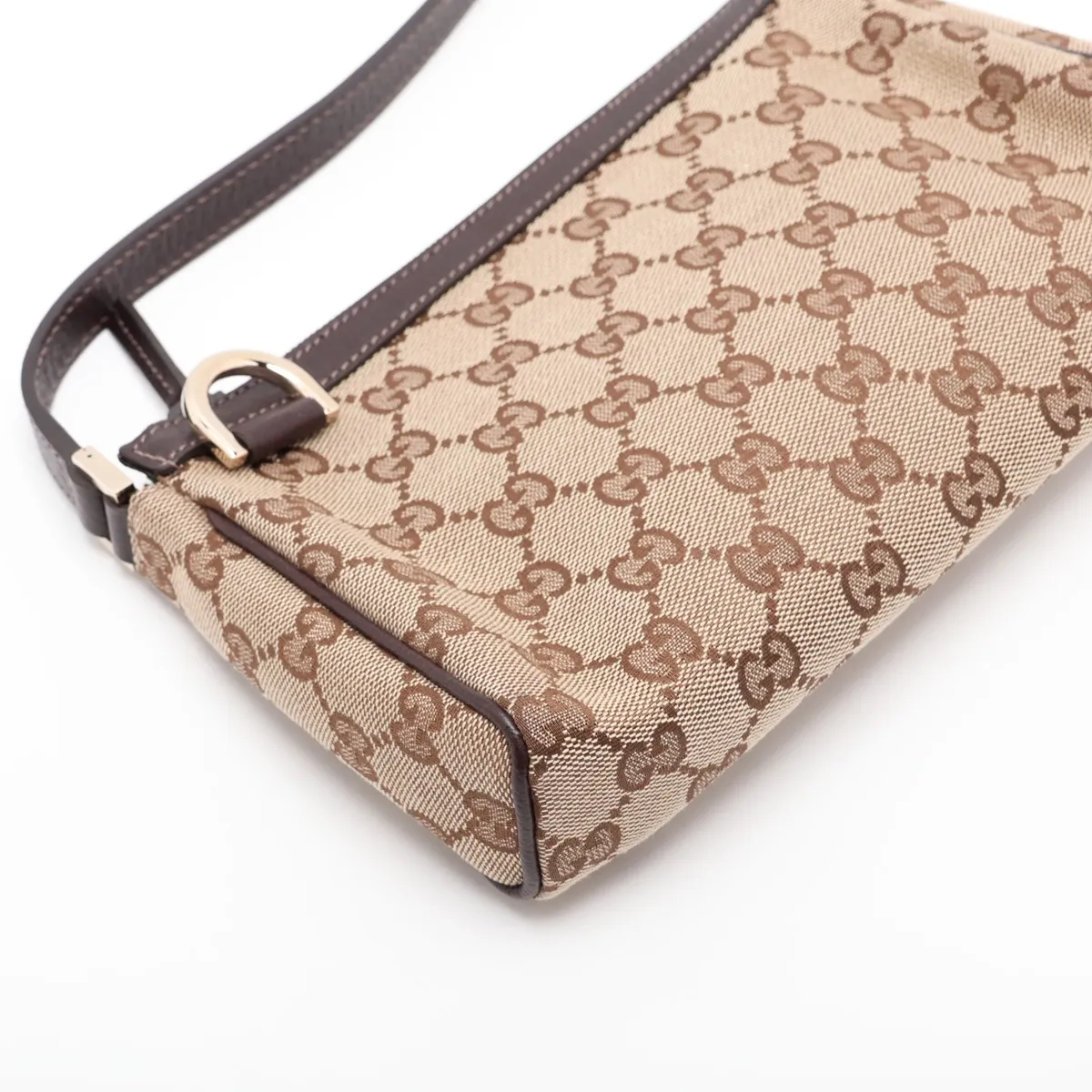 GG Canvas Shoulder Bag, Beige x Brown, 145750 — view 4