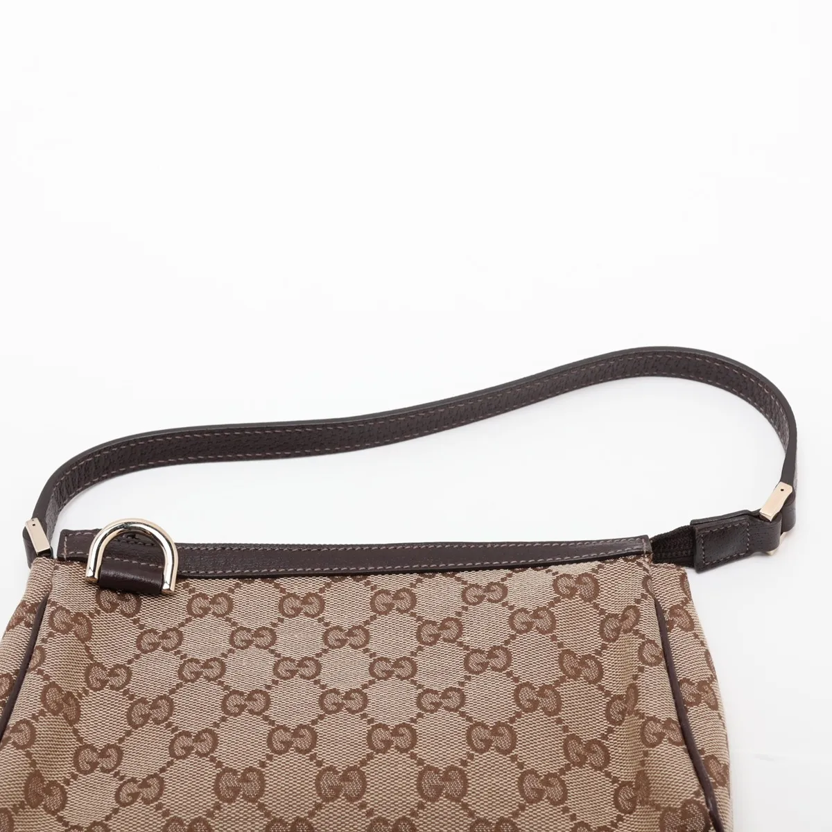 GG Canvas Shoulder Bag, Beige x Brown, 145750 — view 6