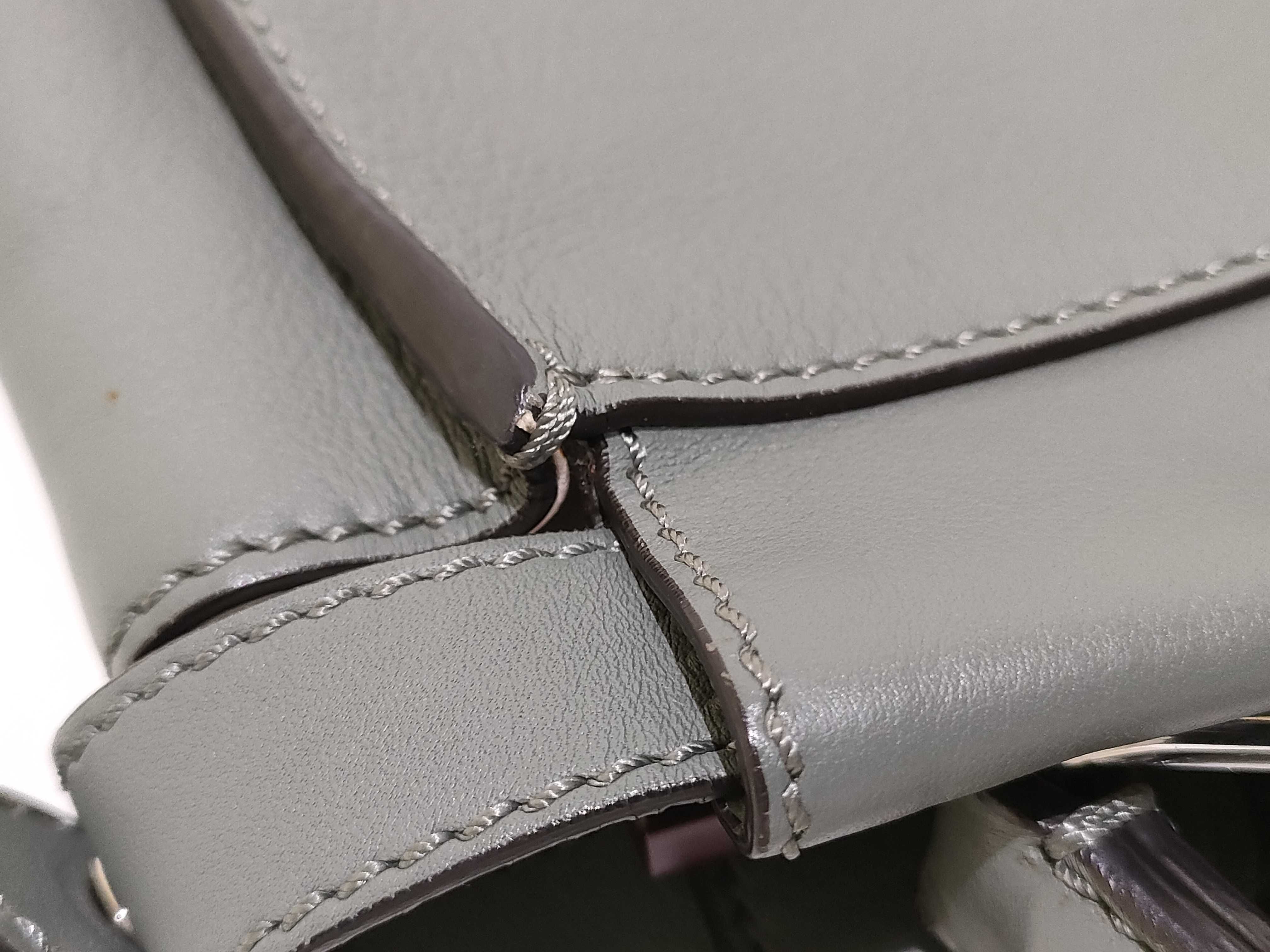 Peekaboo Regular Selleria Leather 2-Way Handbag, Green, 8BN290 (Handbag) — view 12