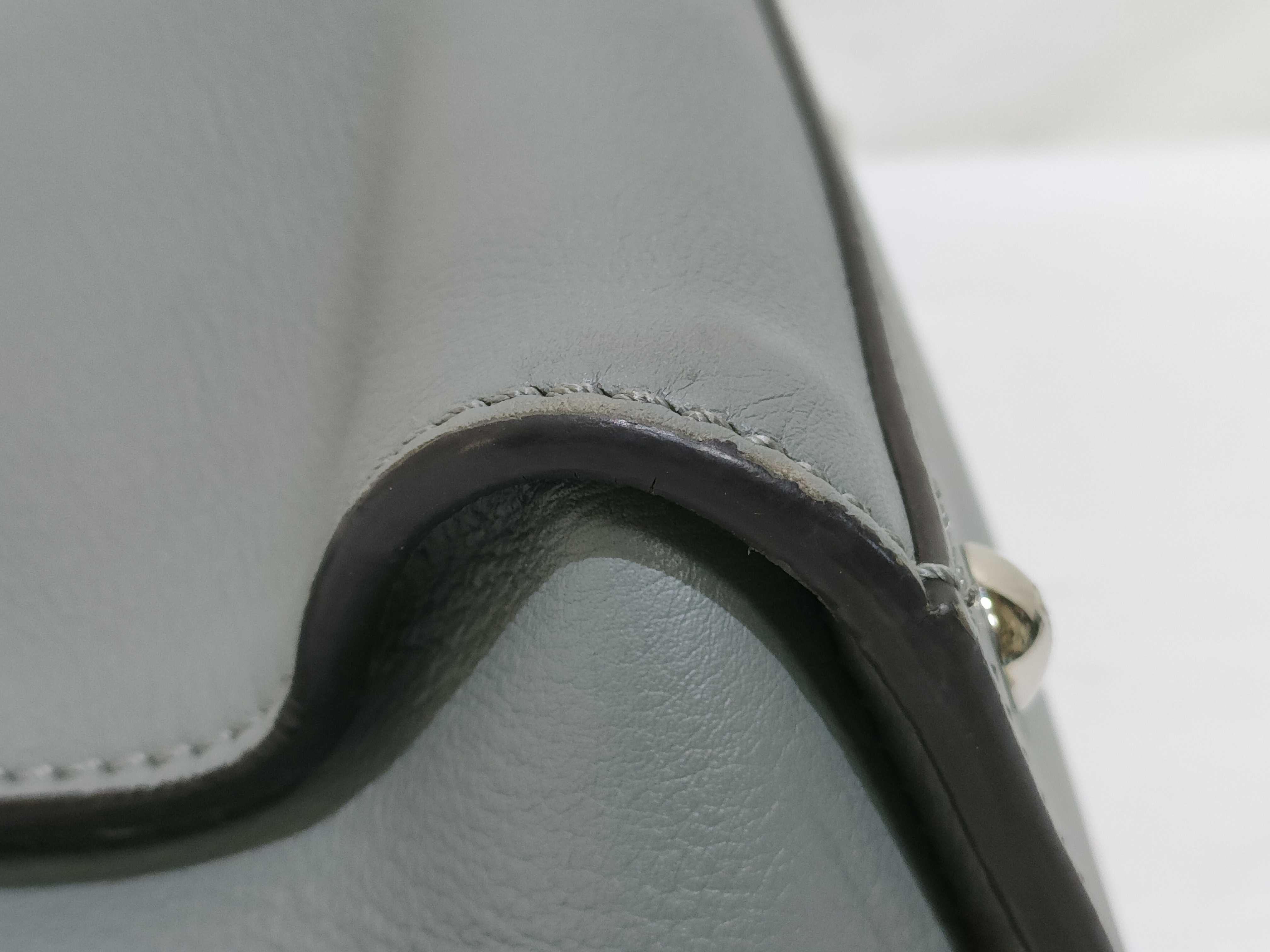 Peekaboo Regular Selleria Leather 2-Way Handbag, Green, 8BN290 (Handbag) — view 6