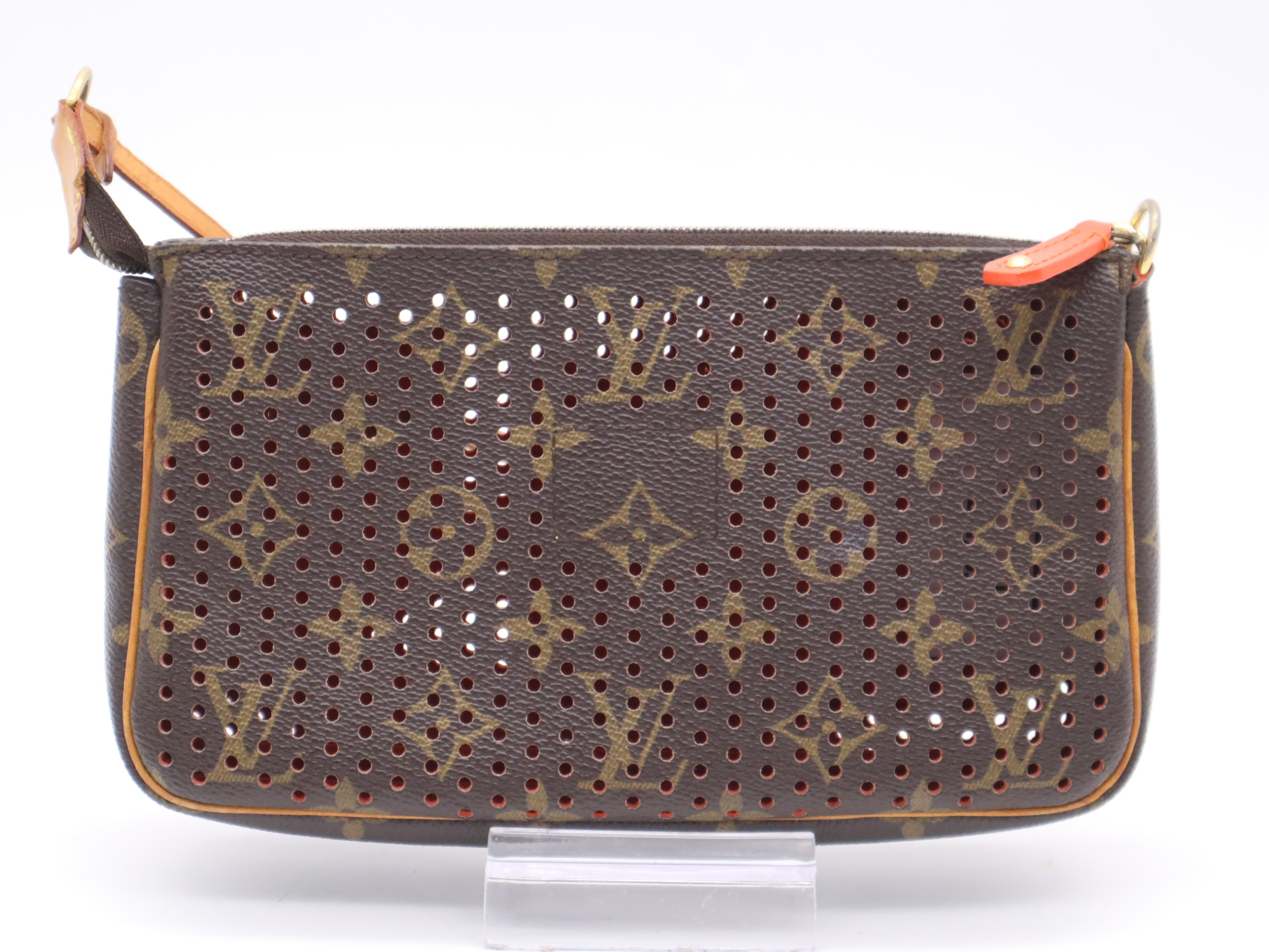 M95185 Perfo Pochette Accessoires Orange Shoulder Bag — view 2
