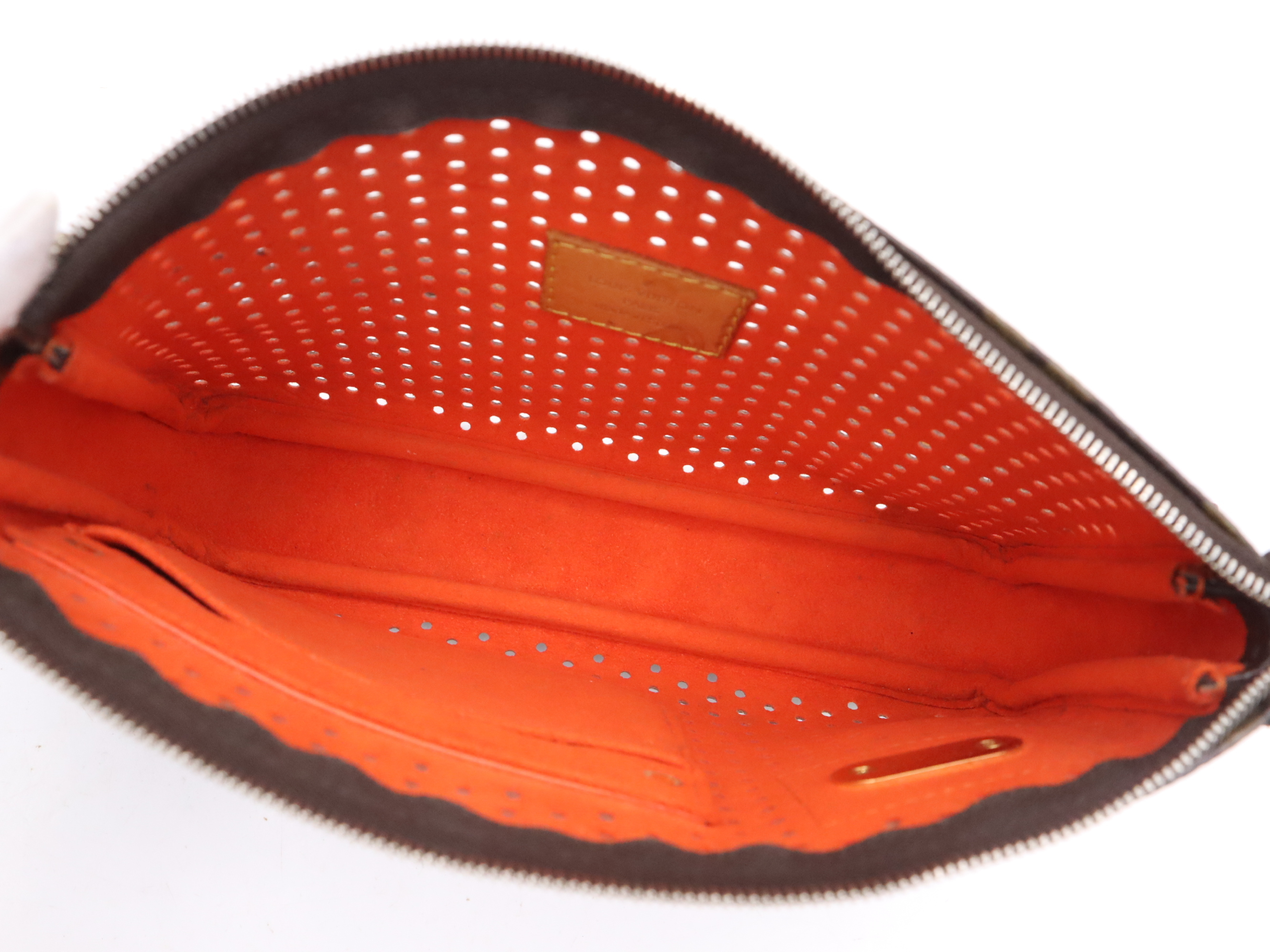 M95185 Perfo Pochette Accessoires Orange Shoulder Bag — view 11