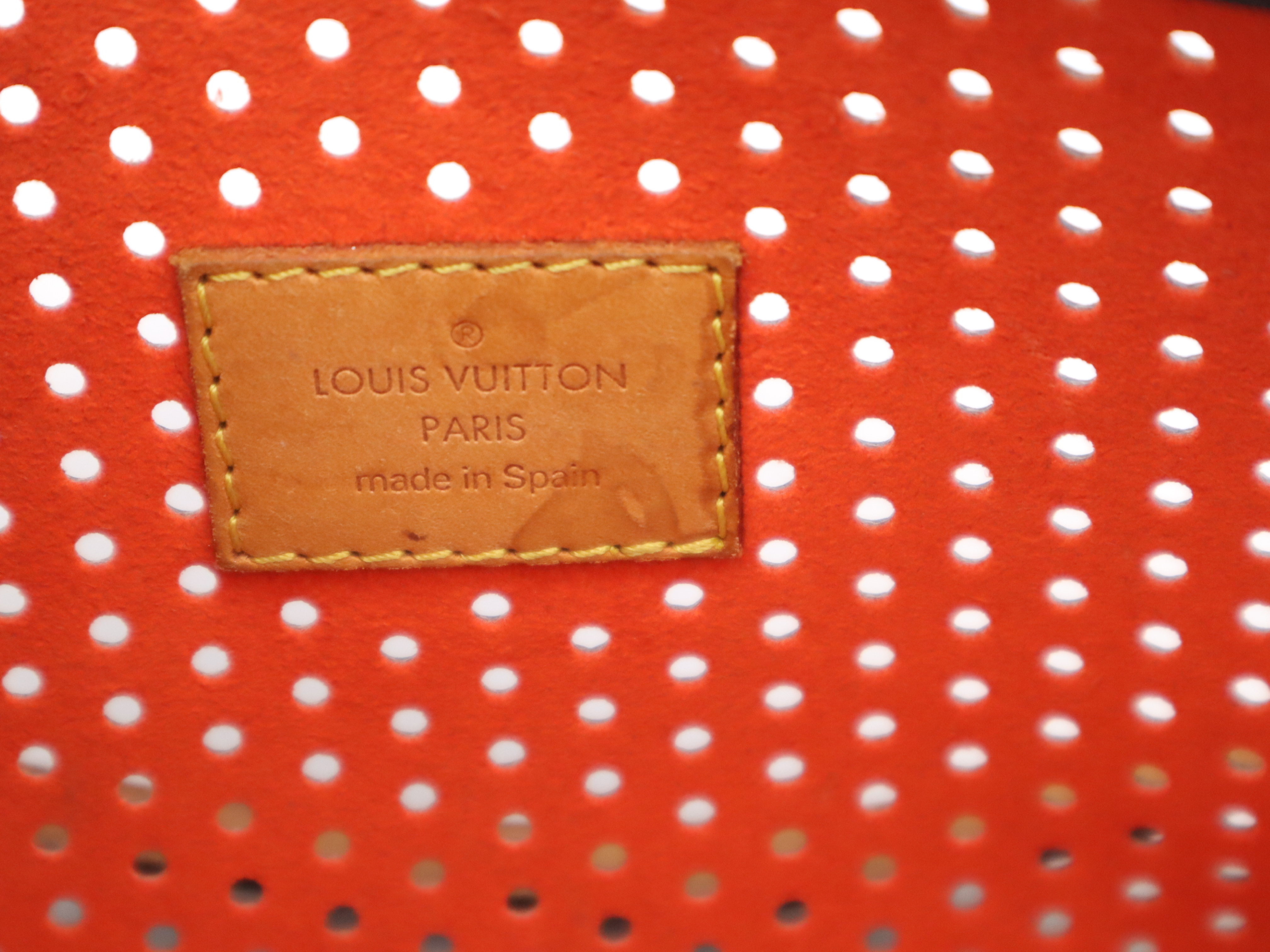 M95185 Perfo Pochette Accessoires Orange Shoulder Bag — view 12