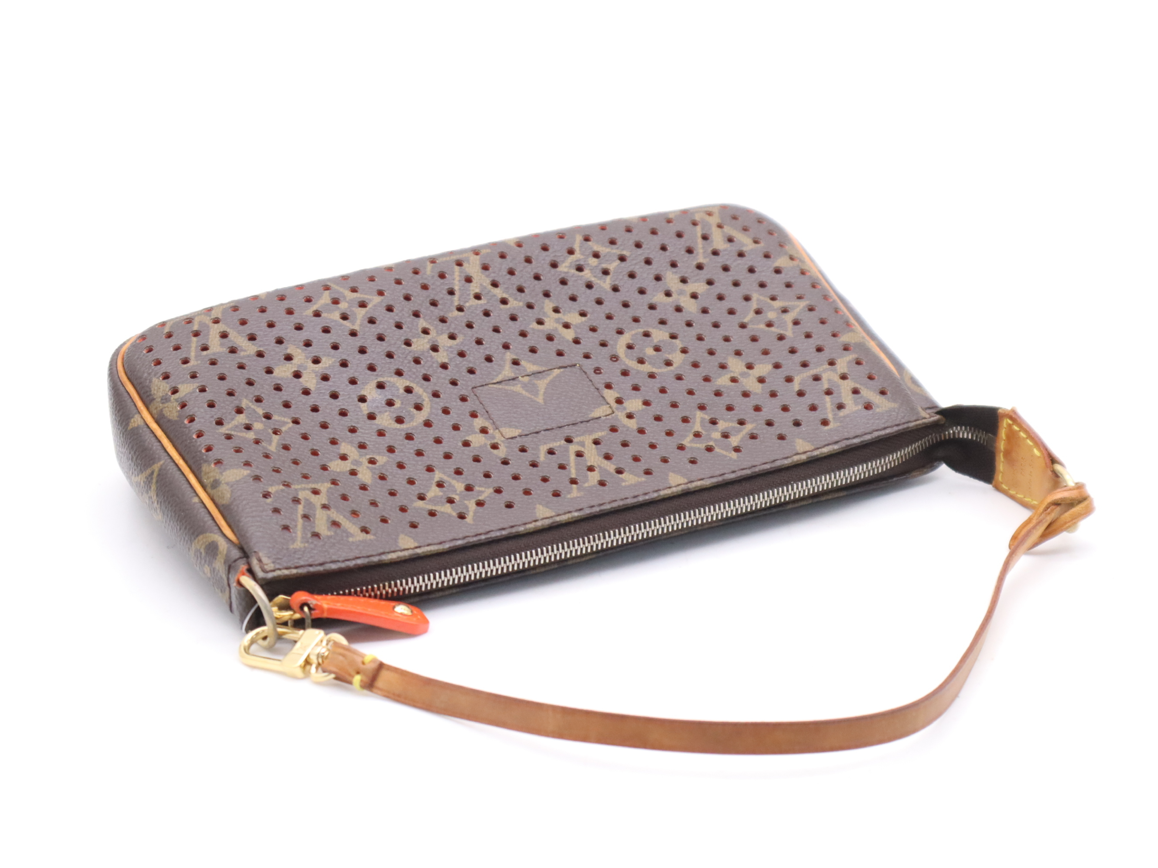 M95185 Perfo Pochette Accessoires Orange Shoulder Bag — view 6