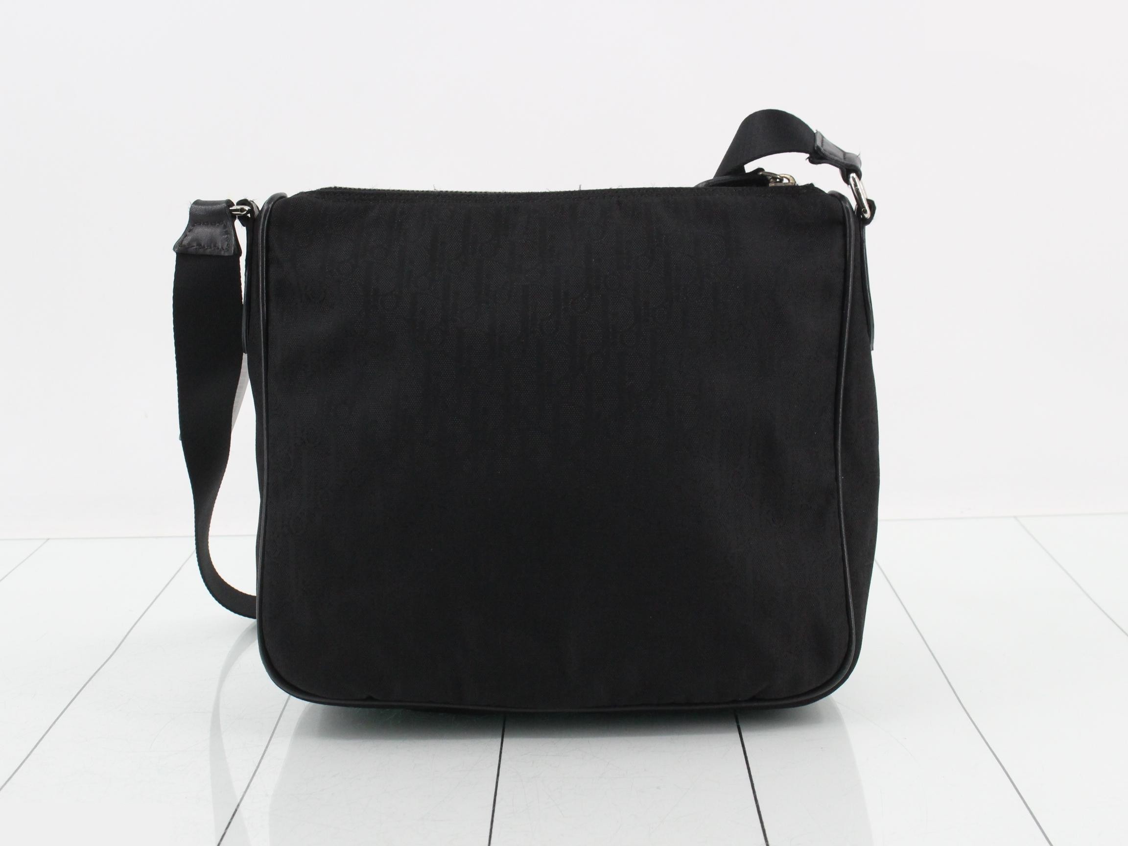 Trotter Nylon Shoulder Bag, Black — view 2