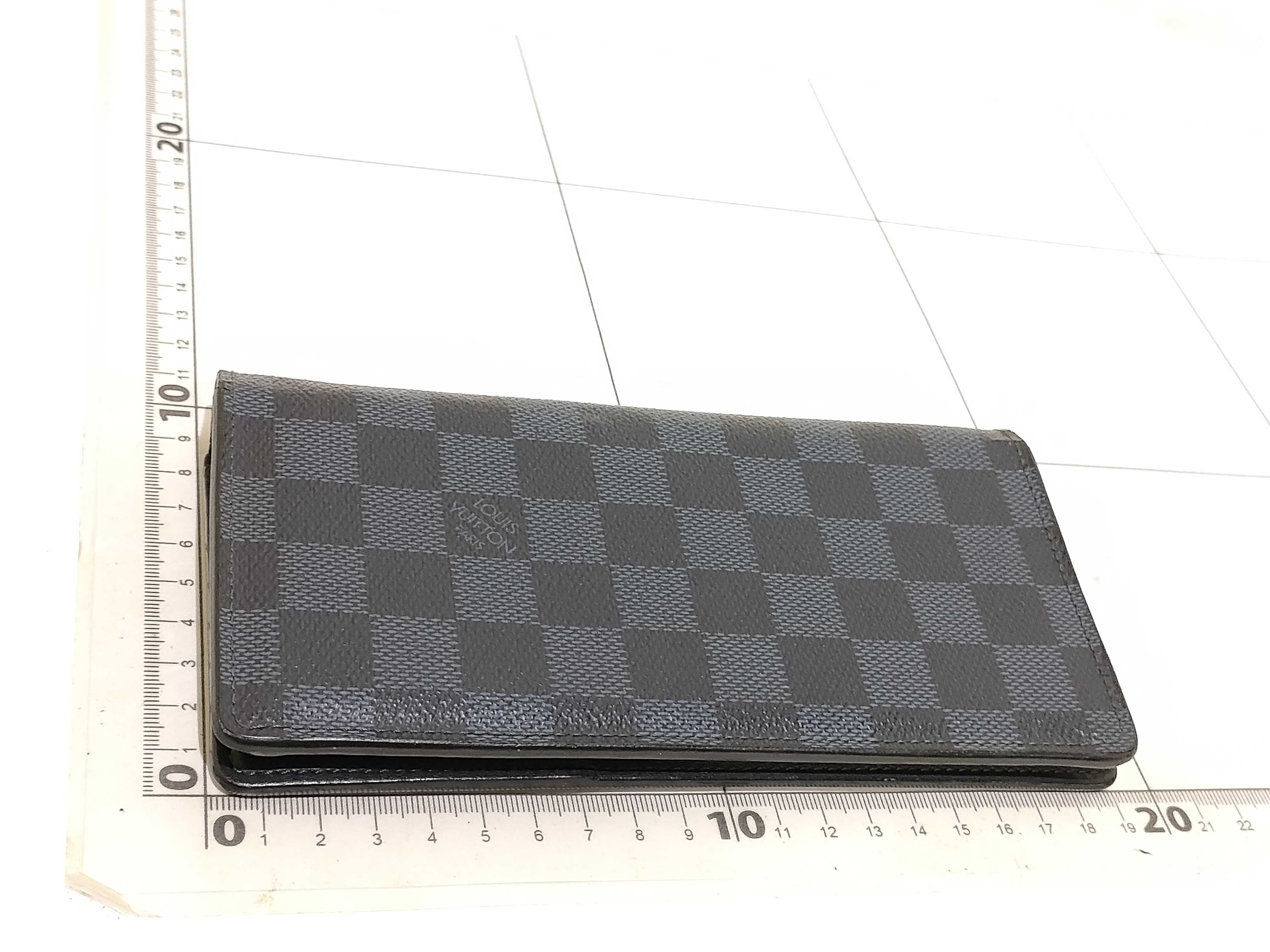 Damier Infini Louis Vuitton Damier Cobalt Portefeuille Brazza Long Wallet N63212 CA0144 Wallet — view 2