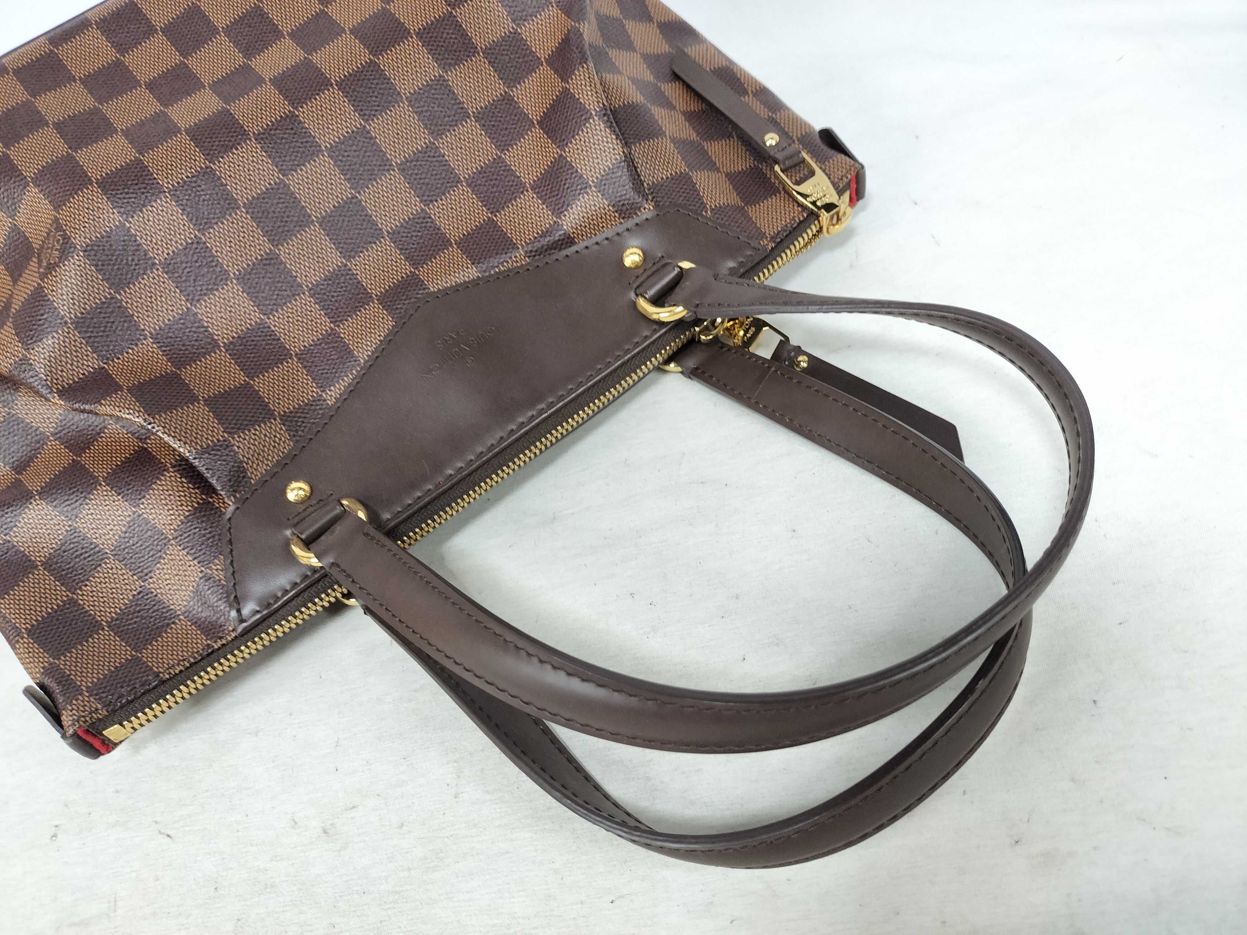 Damier SG- Damier Westminster PM N41102 FL5111 Brown Tote Bag — view 3