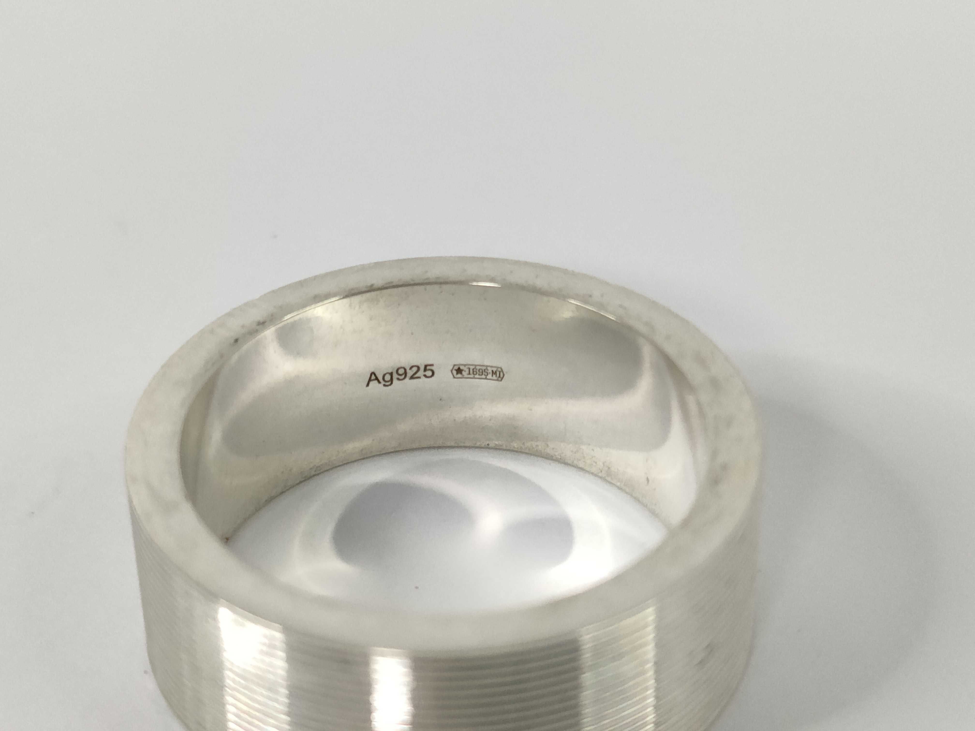 Vintage Logo Sterling Silver 925 Ring — view 4