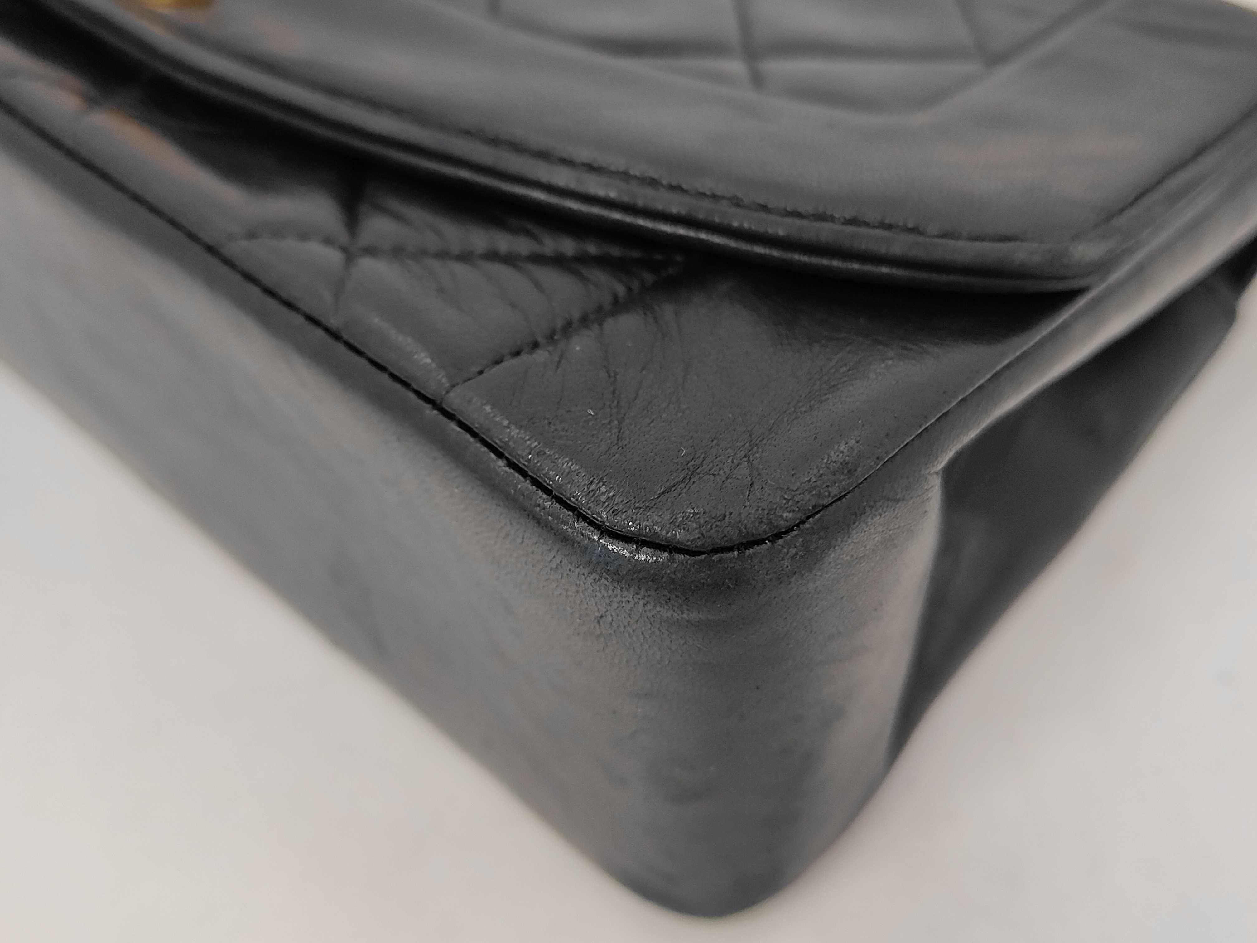 Lambskin Diana Matelassé Gold Hardware Chain Shoulder Bag — view 4