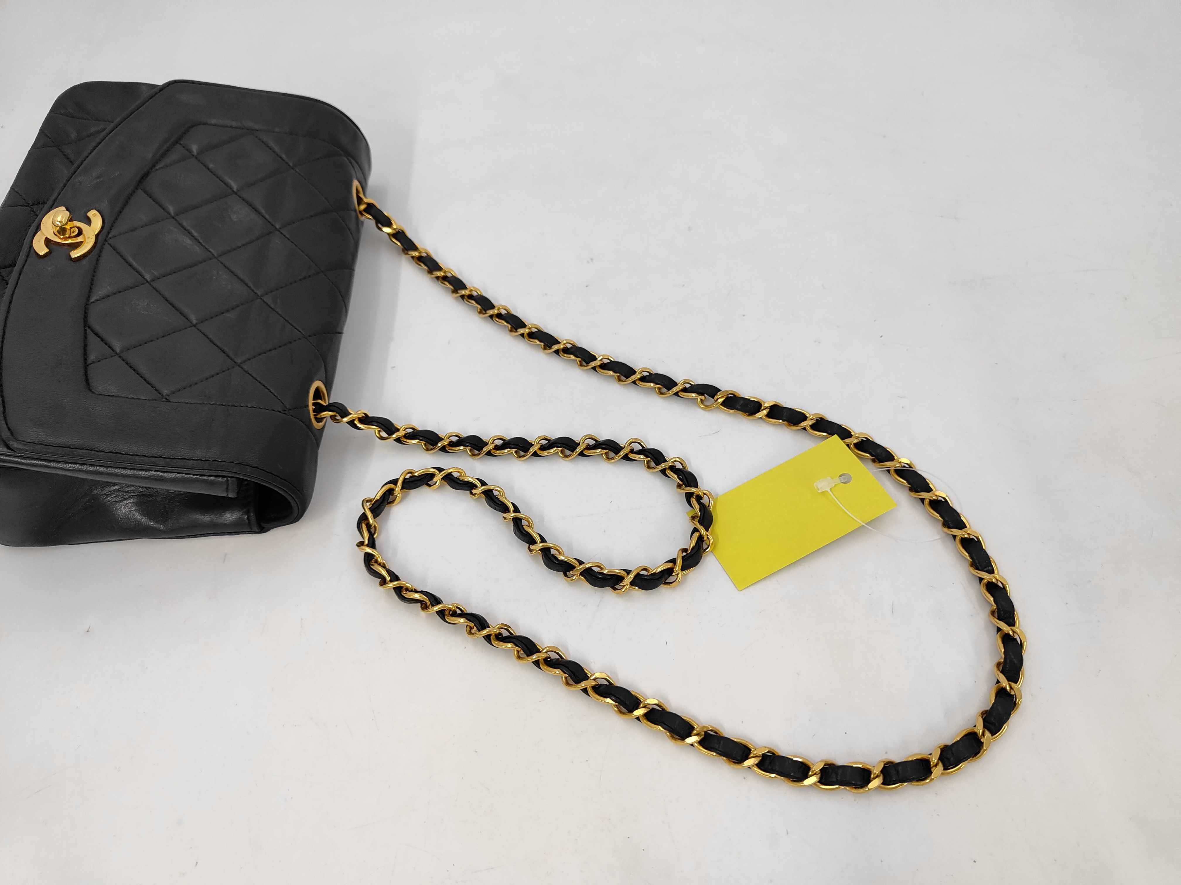Lambskin Diana Matelassé Gold Hardware Chain Shoulder Bag — view 5