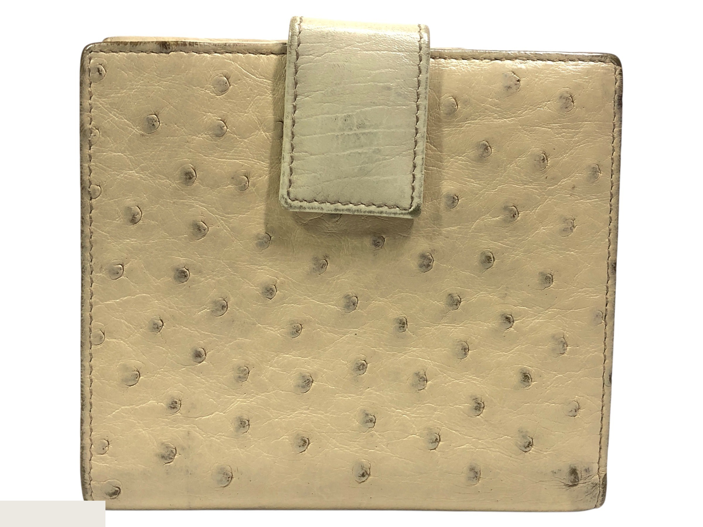 Ostrich Horsebit Compact Wallet — view 2