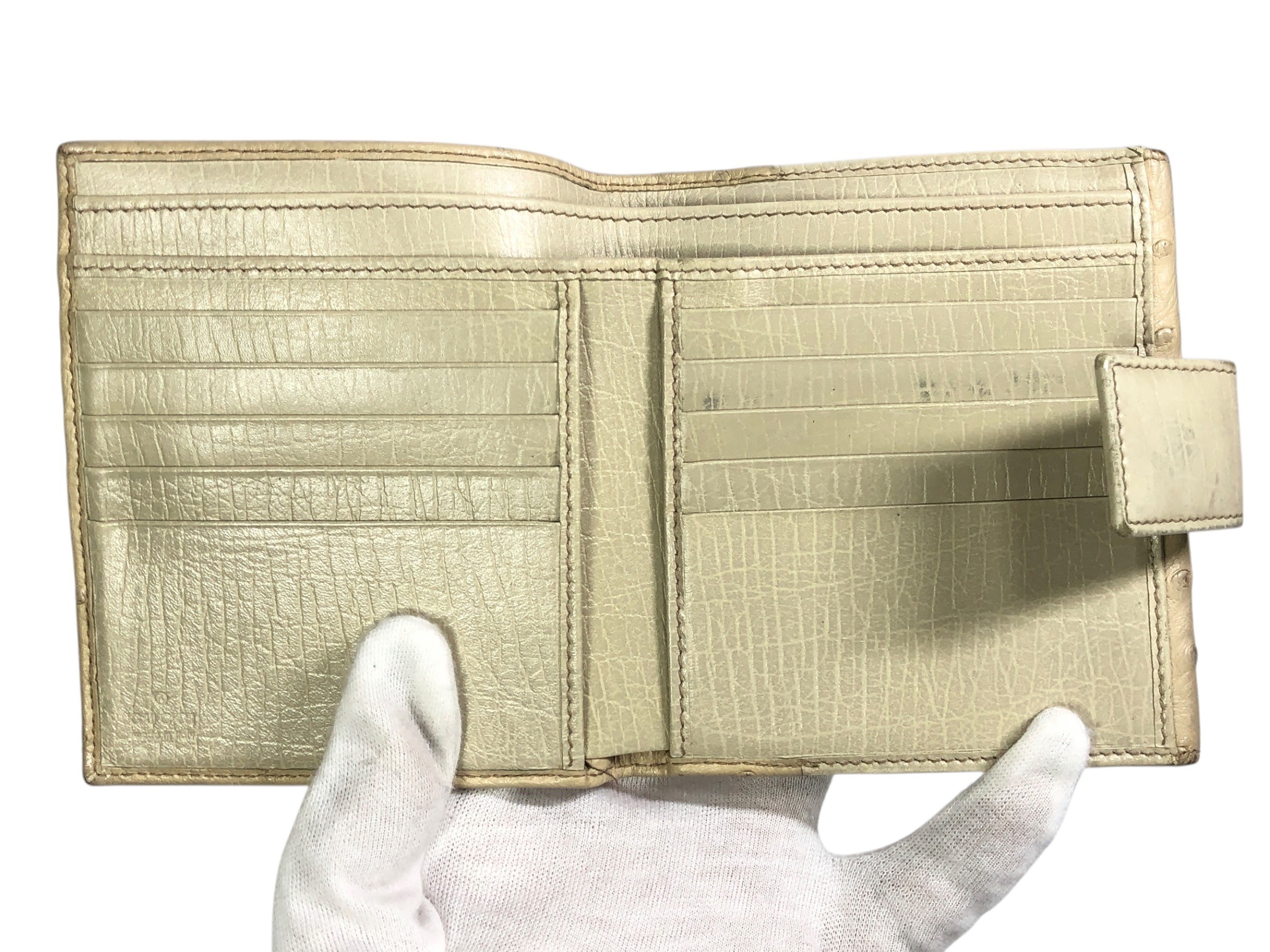 Ostrich Horsebit Compact Wallet — view 5