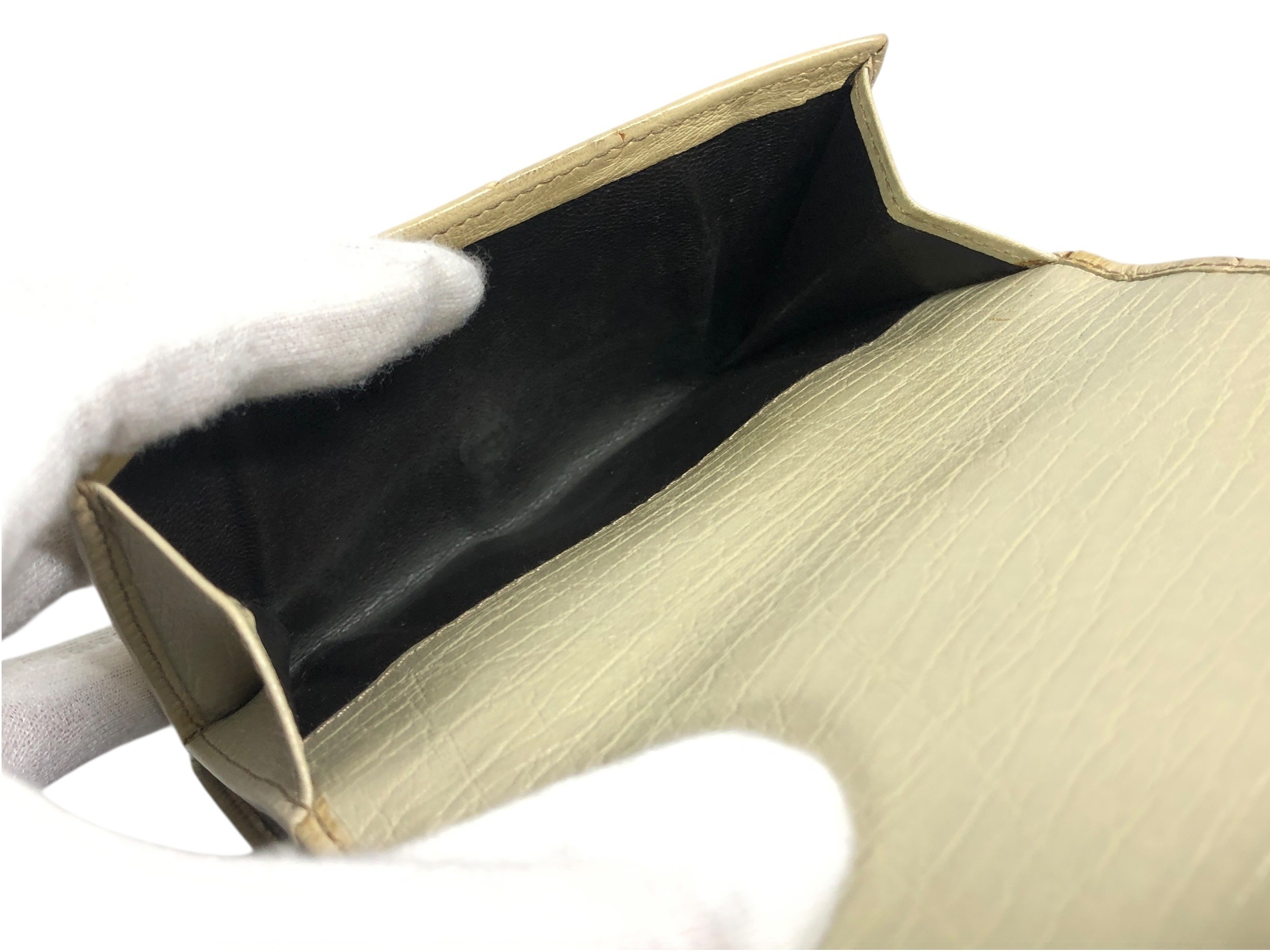 Ostrich Horsebit Compact Wallet — view 9