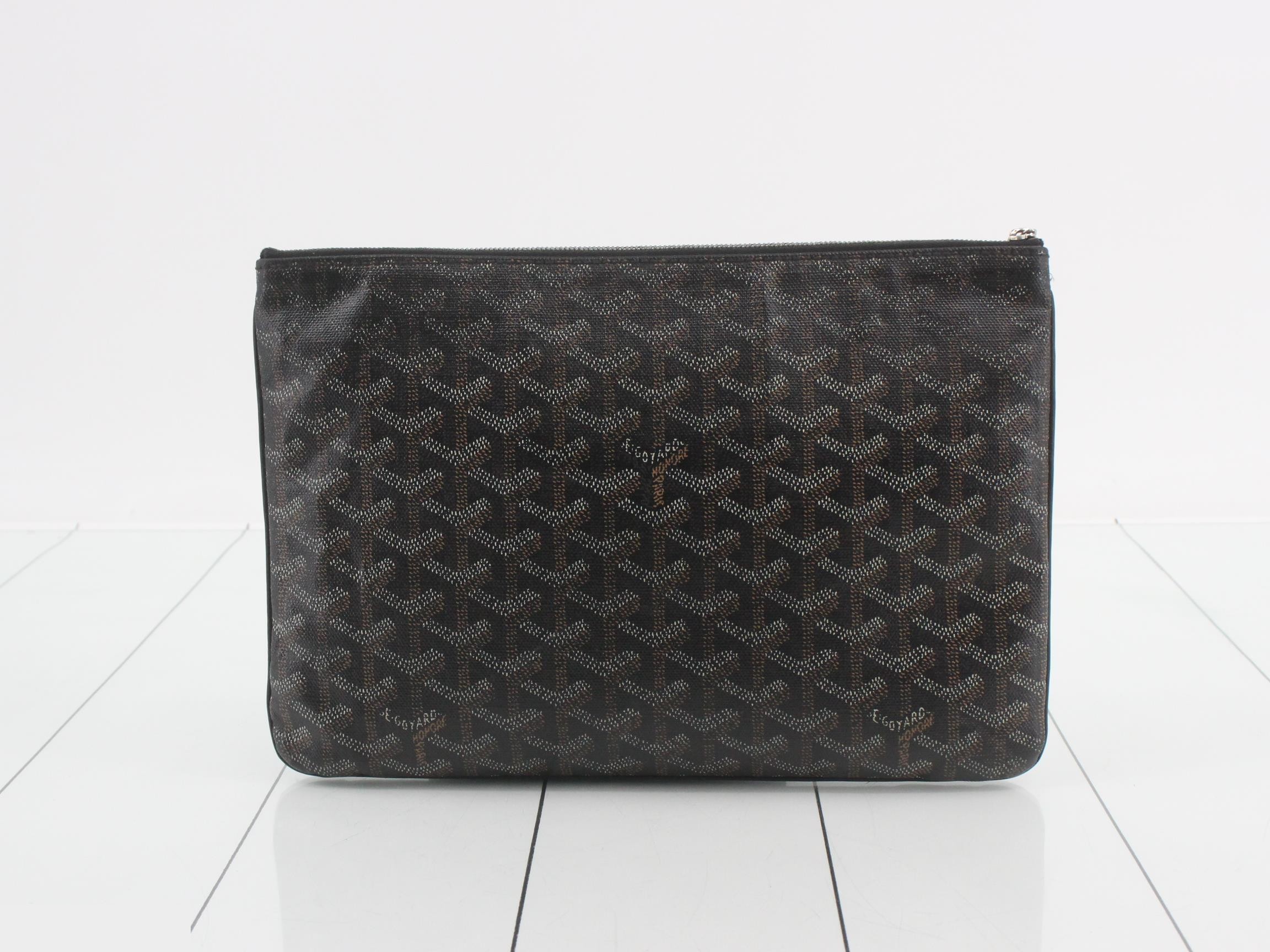 Sena PVC Clutch Bag, Black — view 2