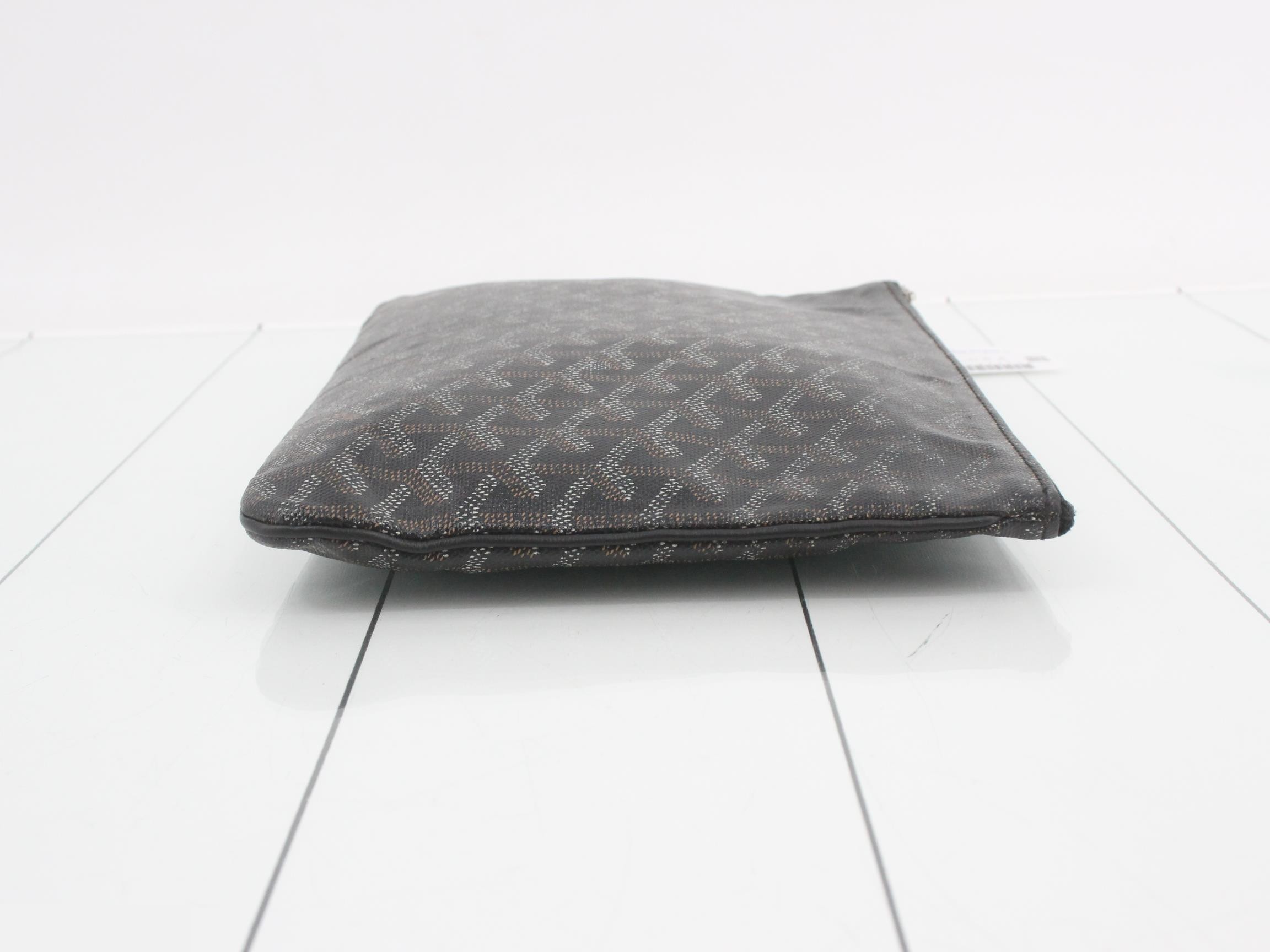 Sena PVC Clutch Bag, Black — view 3