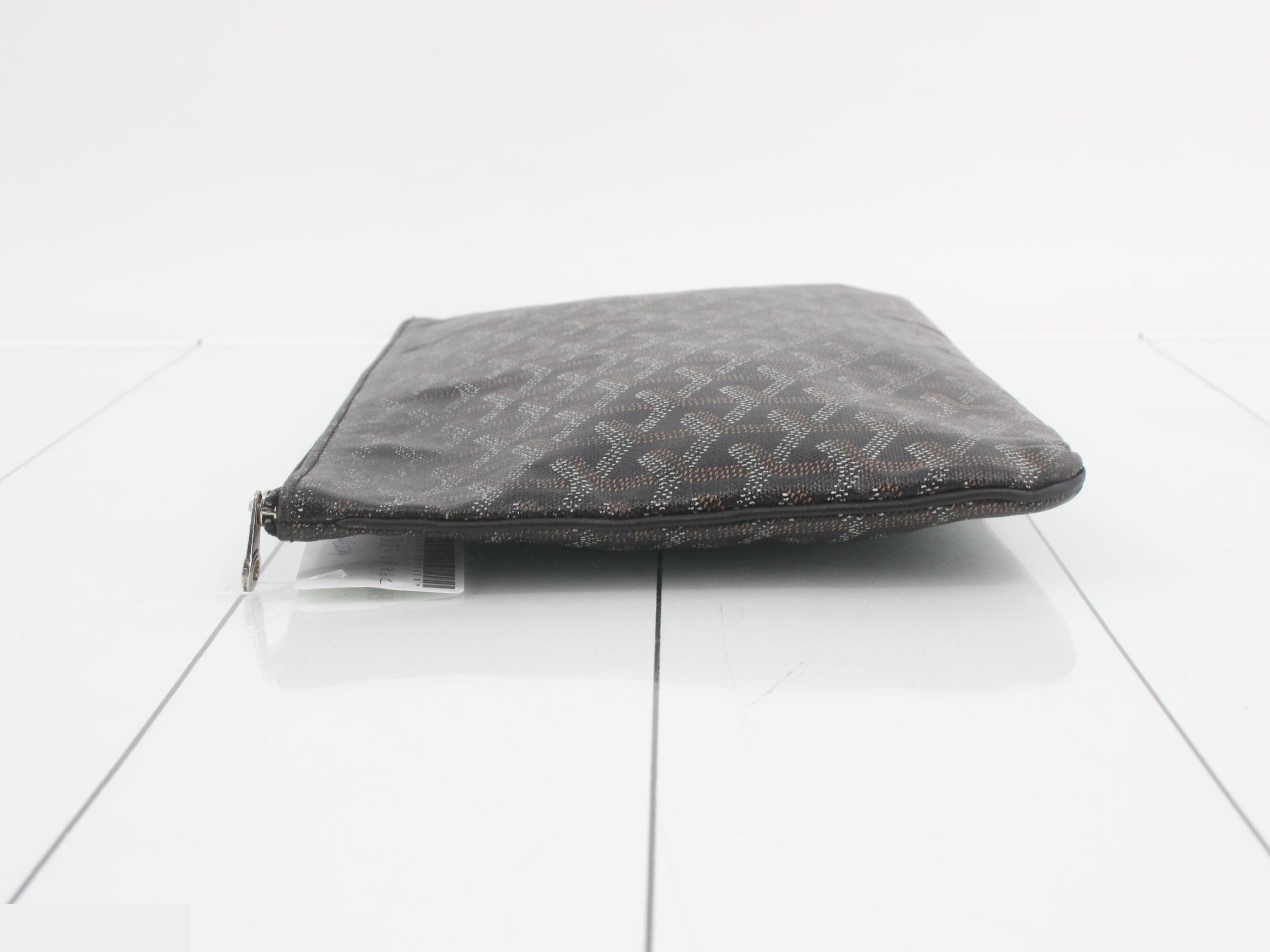 Sena PVC Clutch Bag, Black — view 4