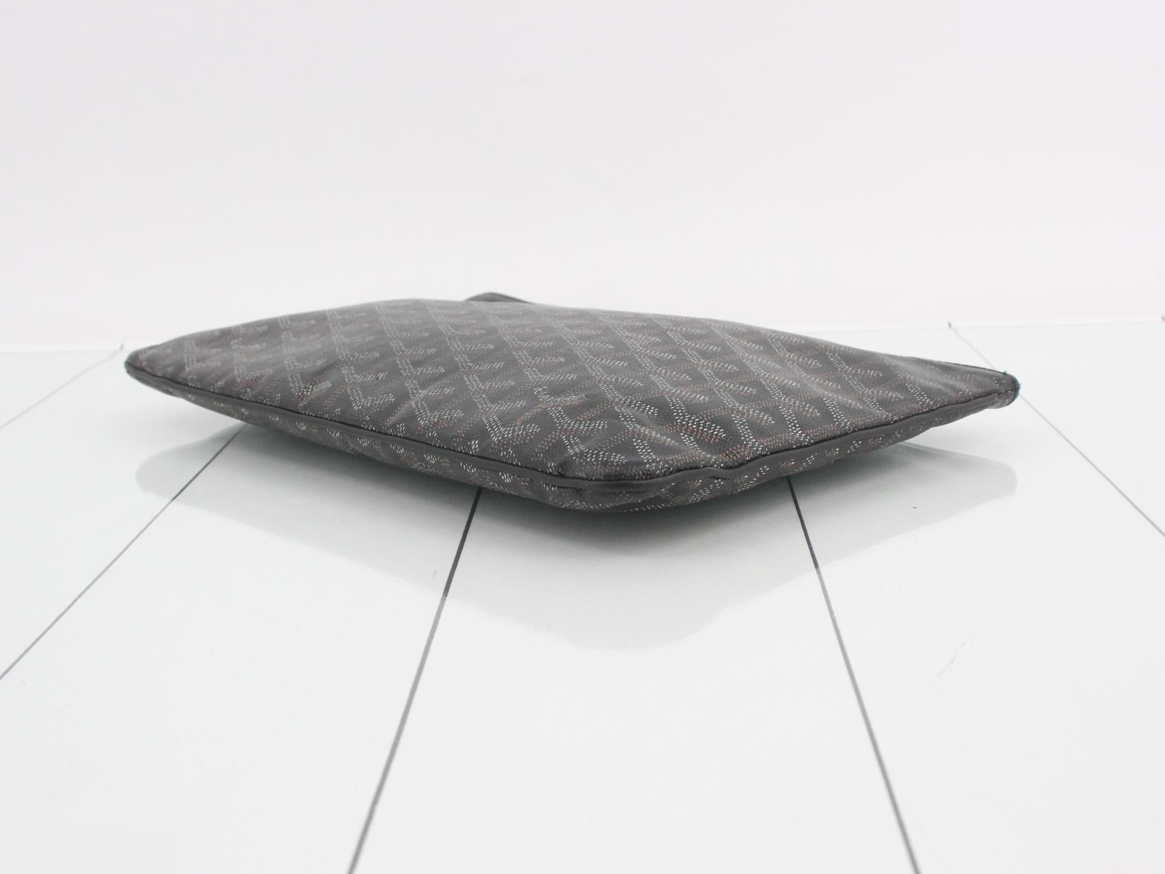 Sena PVC Clutch Bag, Black — view 6