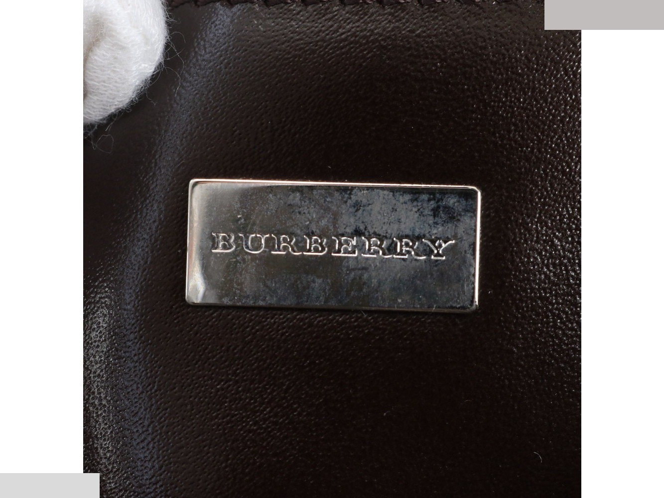 Leather check pattern 2-way shoulder bag, crossbody bag. — view 9