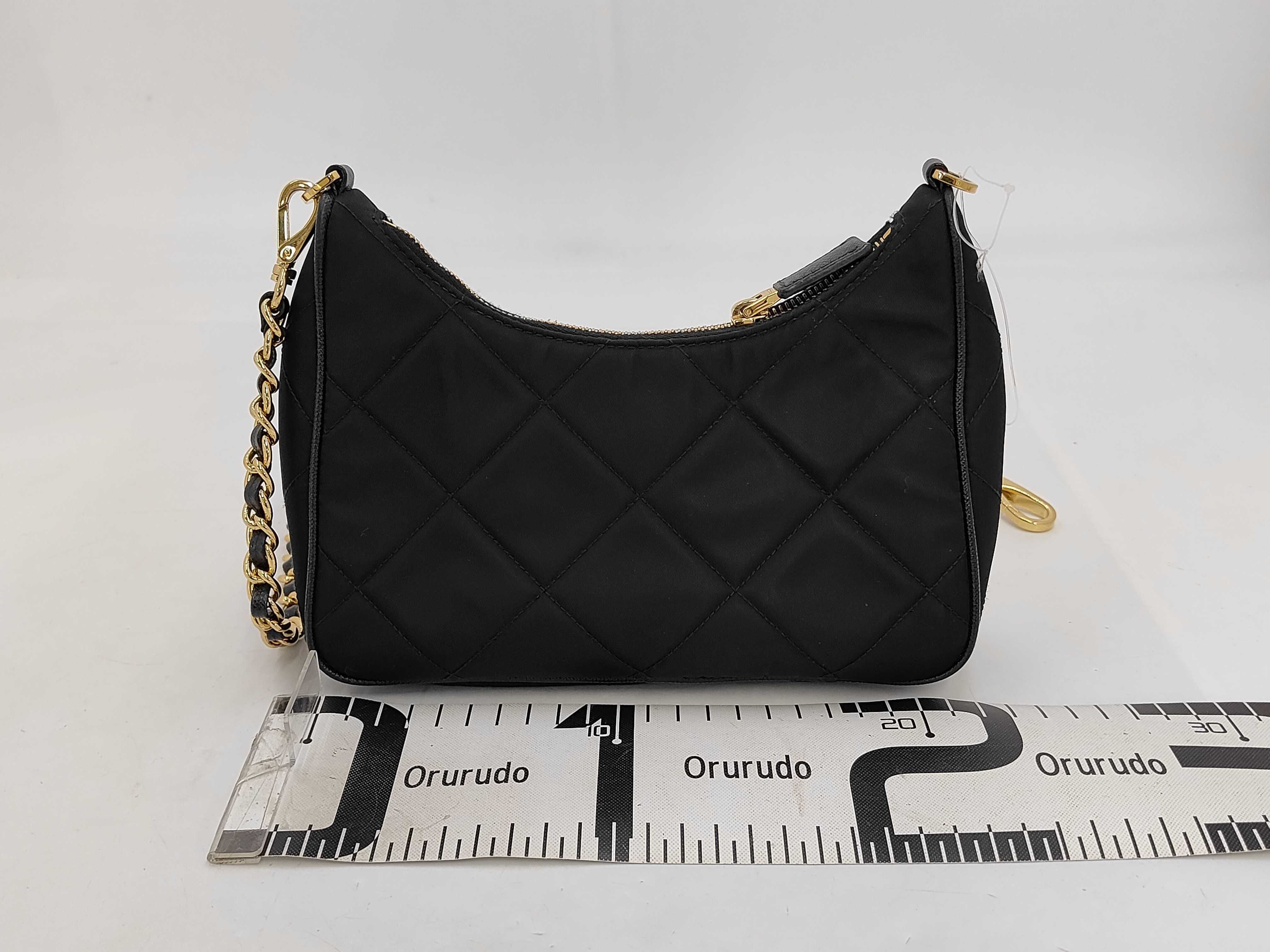 Re-Nylon Black Shoulder Bag — view 2