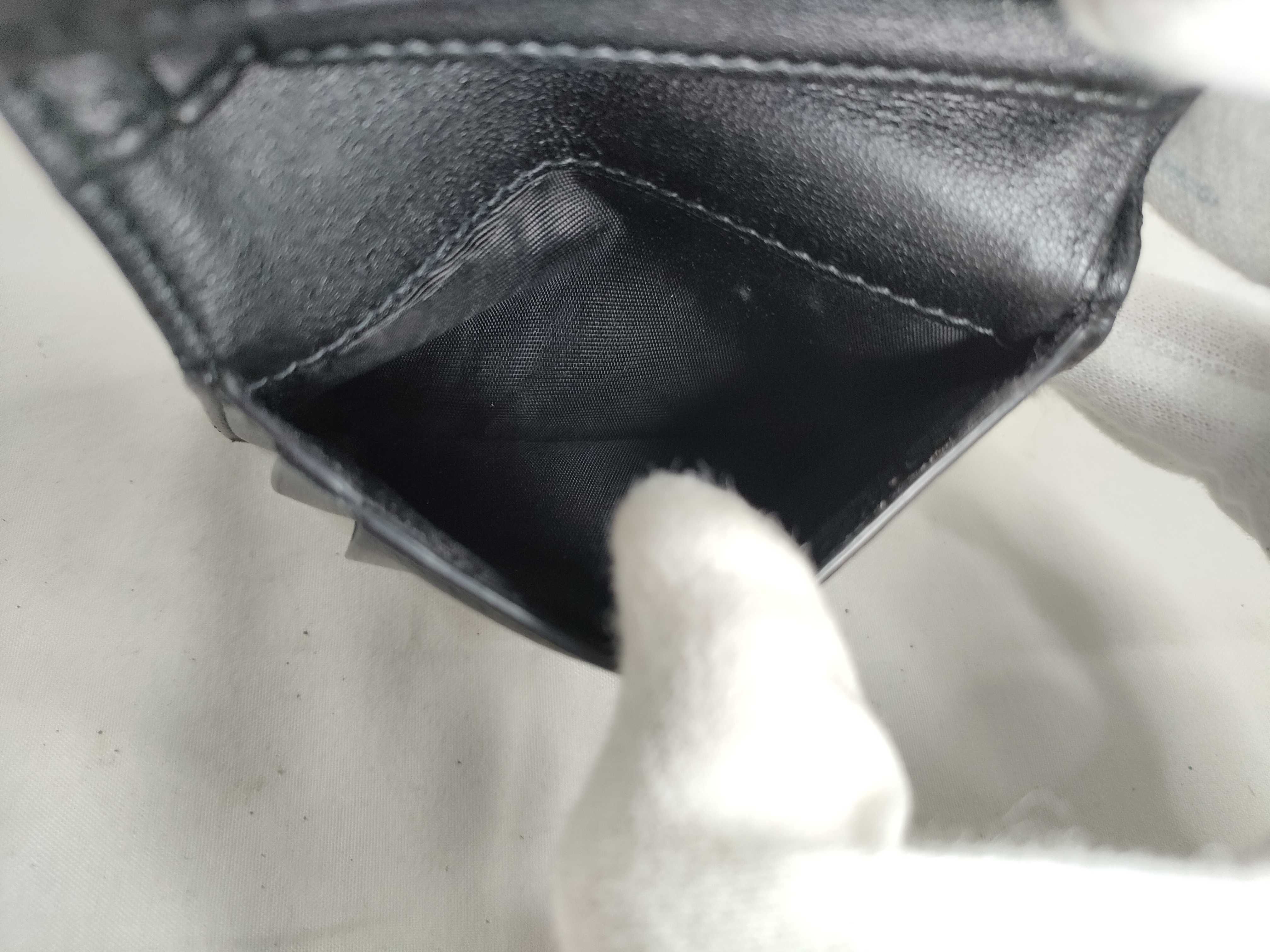 Lady Dior Cannage Lambskin Lady Lotus Wallet Tri-fold Wallet Black — view 12