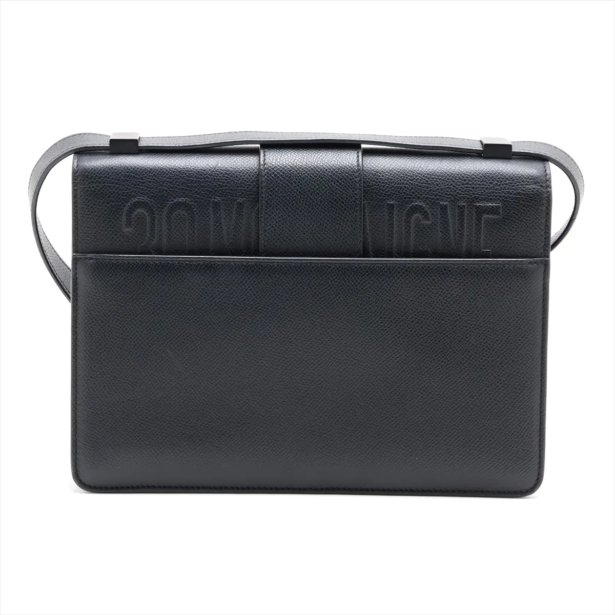 Montaigne 30 Leather Shoulder Bag, Black — view 2